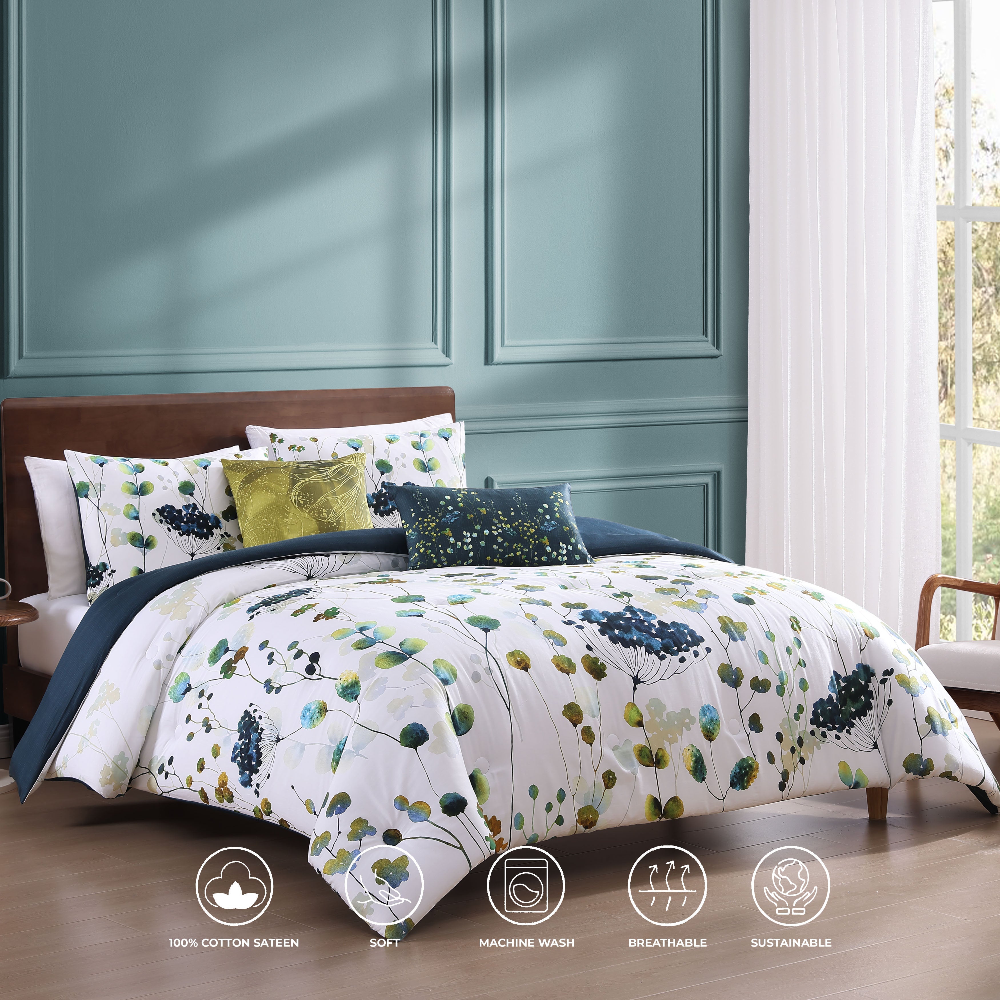 Bebejan Abstract Vines 5 Piece Reversible Comforter Set Comforter Sets By Bebejan®