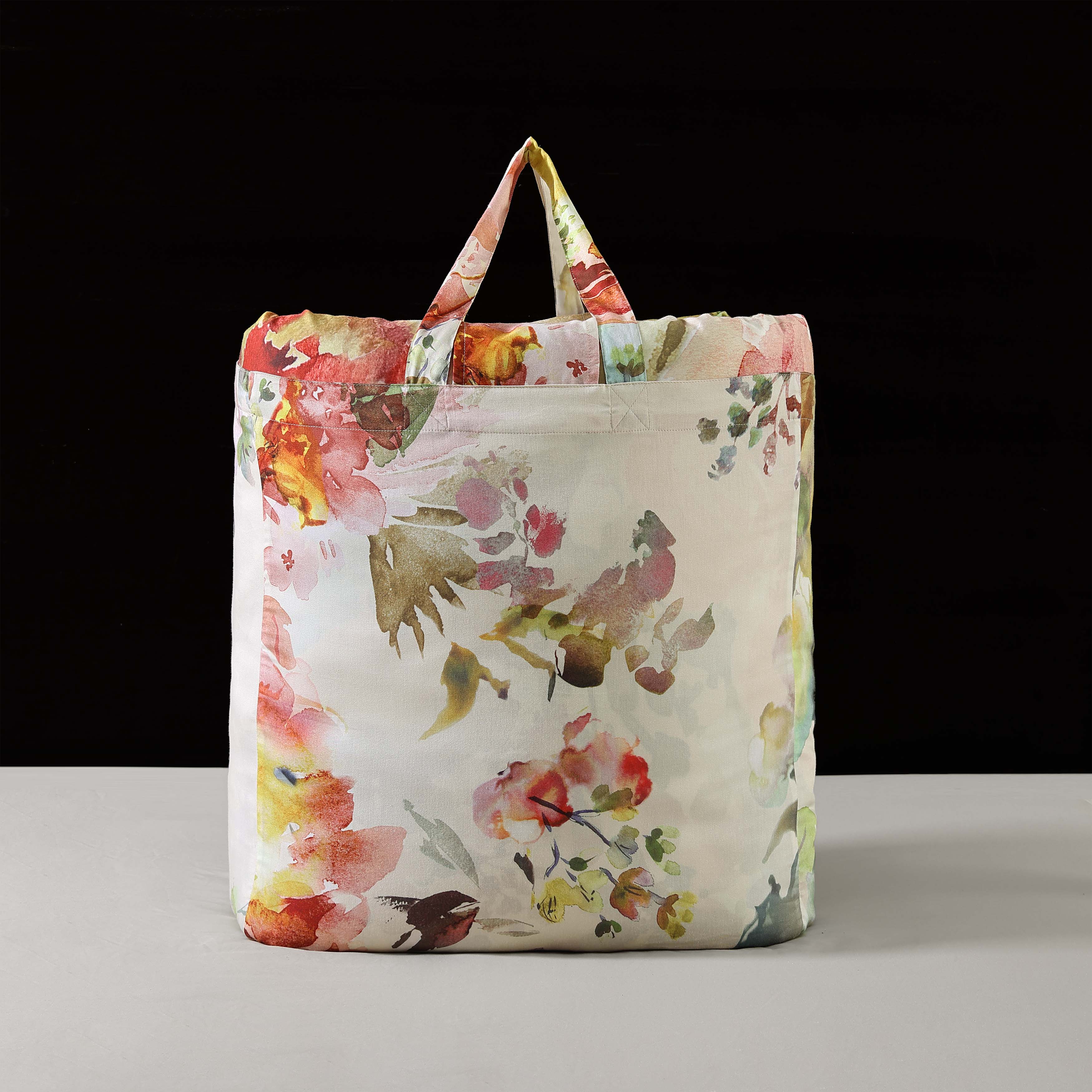 Bebejan Antique Flowers Ivory 3 Piece Reversible Comforter Set in Queen- Final Sale Comforter Sets By US Office - Latest Bedding