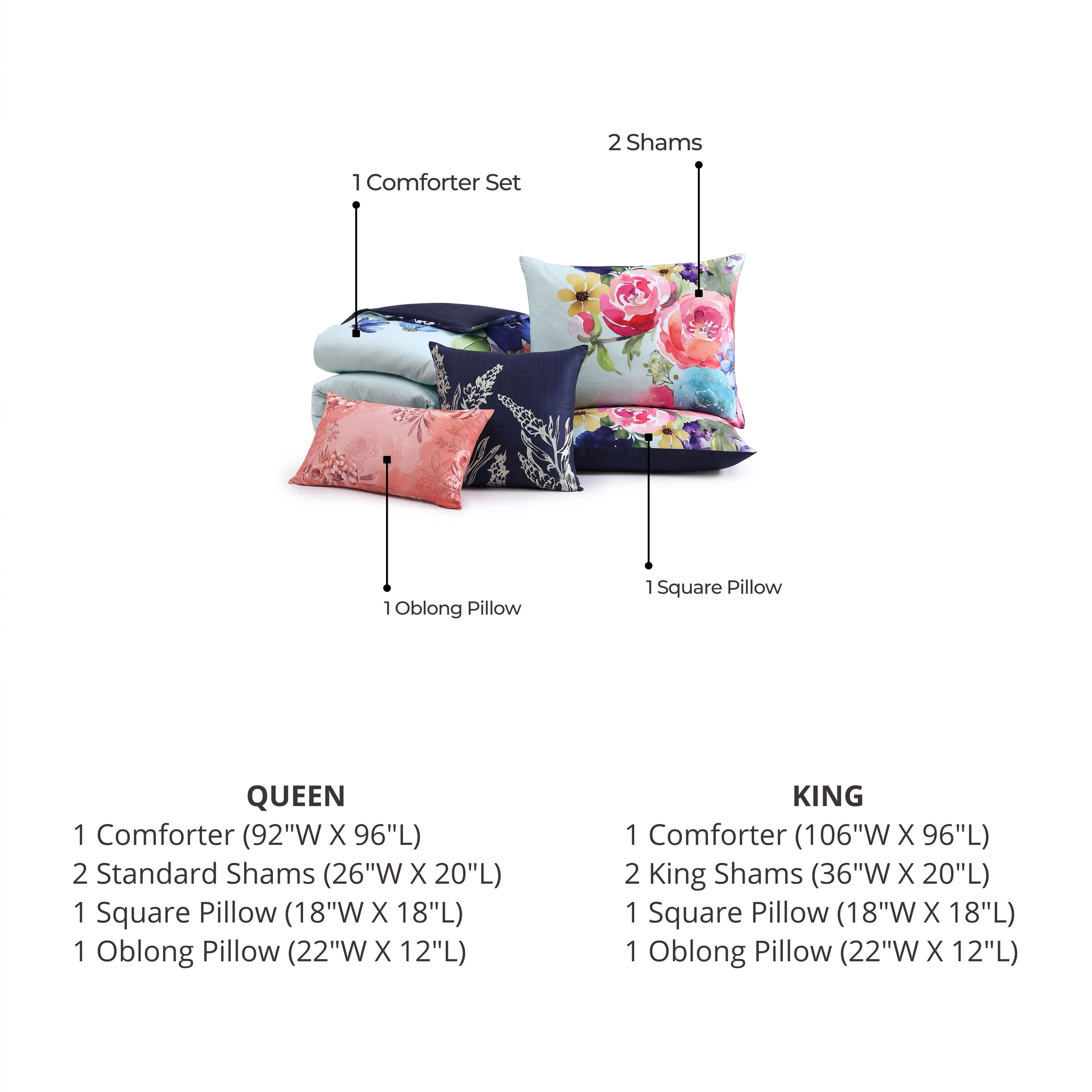 Bebejan Aqua Fiesta 5 Piece Reversible Comforter Set Comforter Sets By Bebejan®