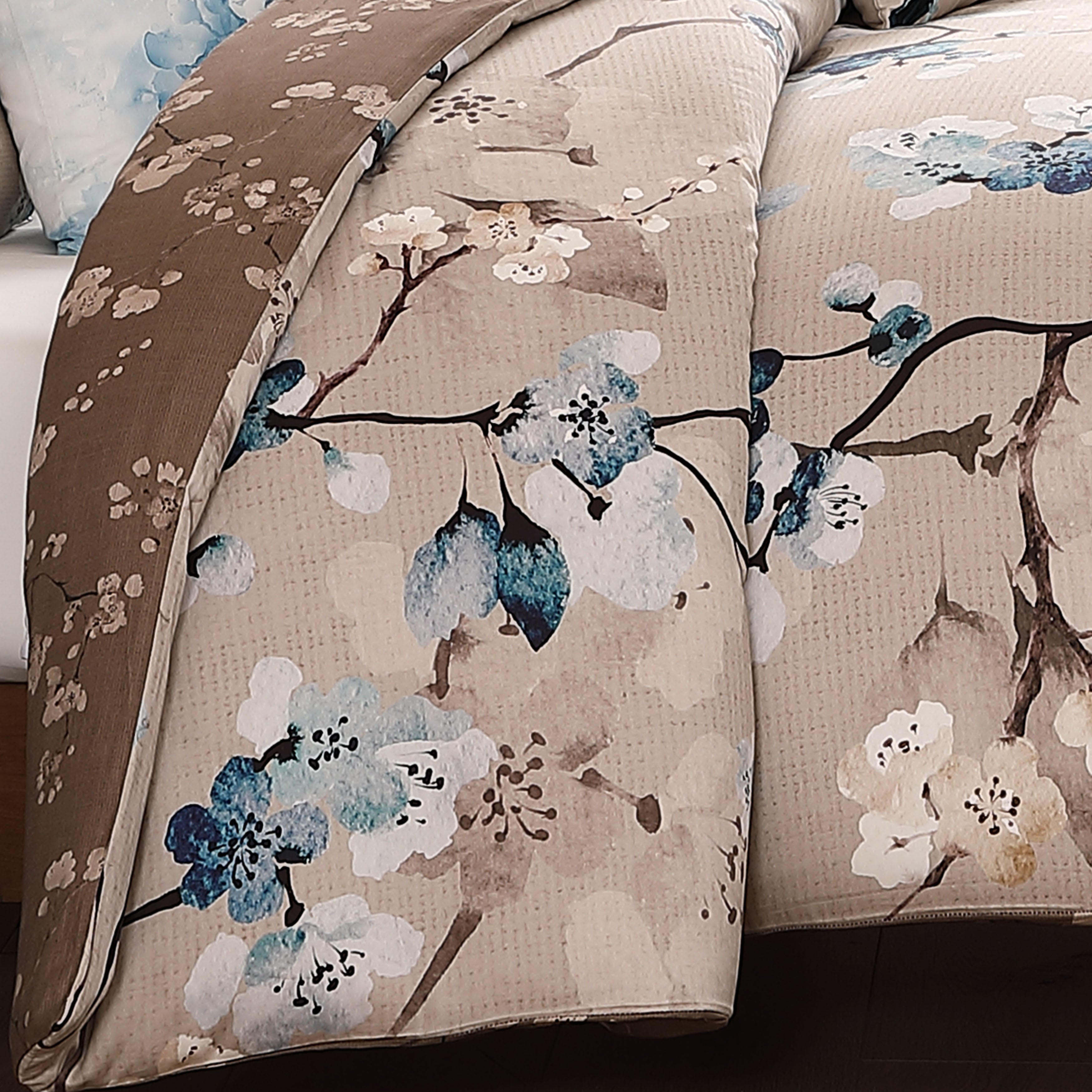 Bebejan Blue Blossom 5 Piece Reversible Comforter Set Comforter Sets By Bebejan®