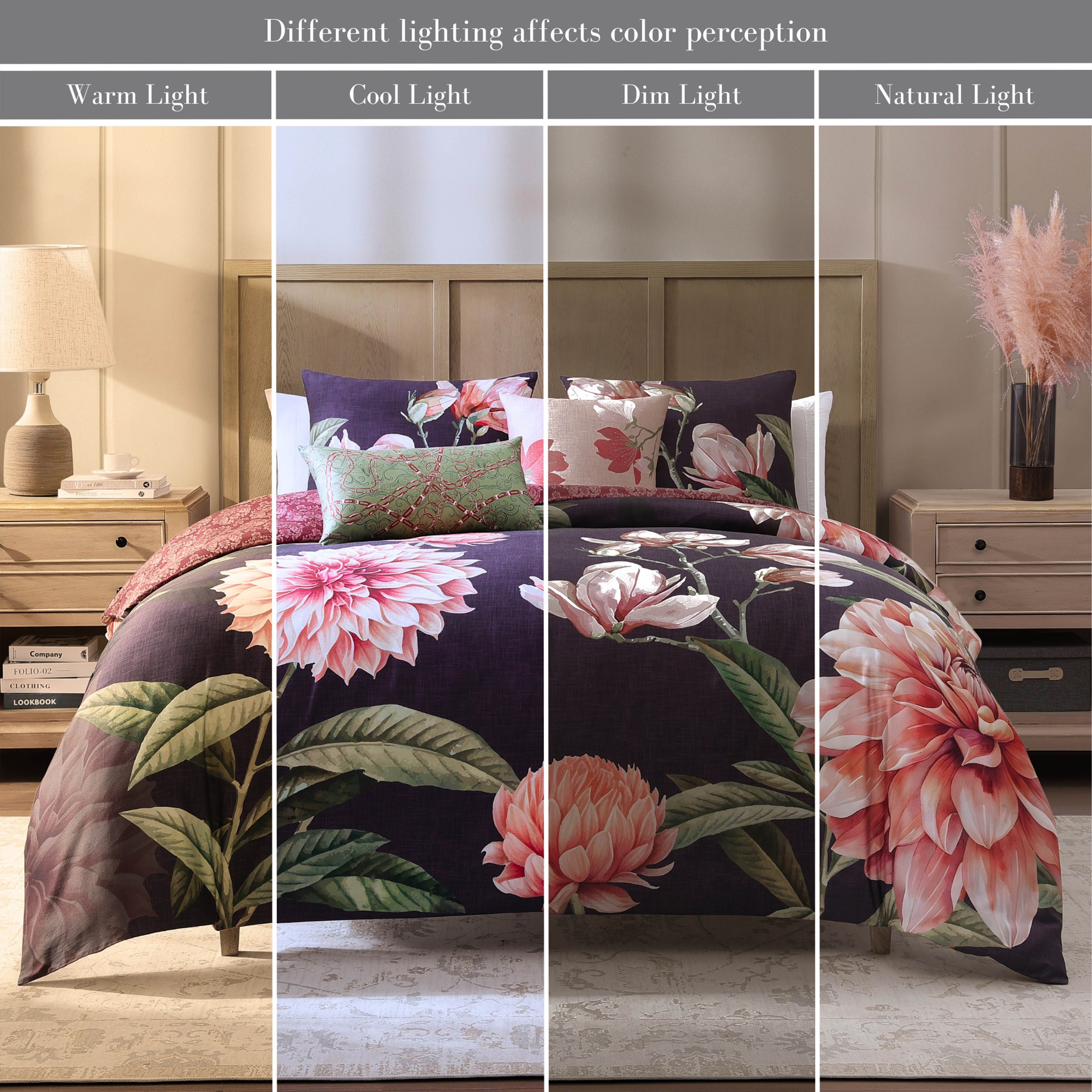 Bebejan Blush Serenade 5 Piece Reversible Comforter Set