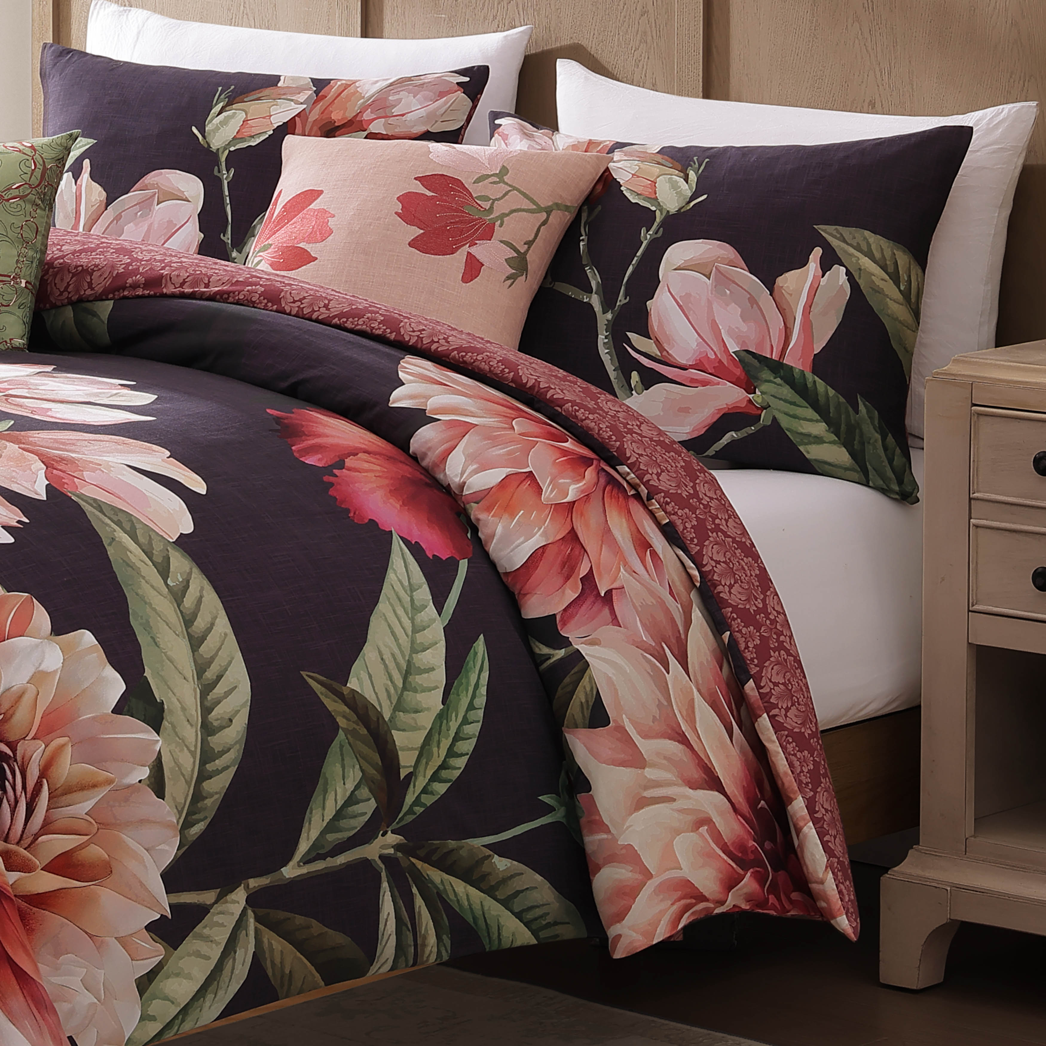 Bebejan Blush Serenade 5 Piece Reversible Comforter Set