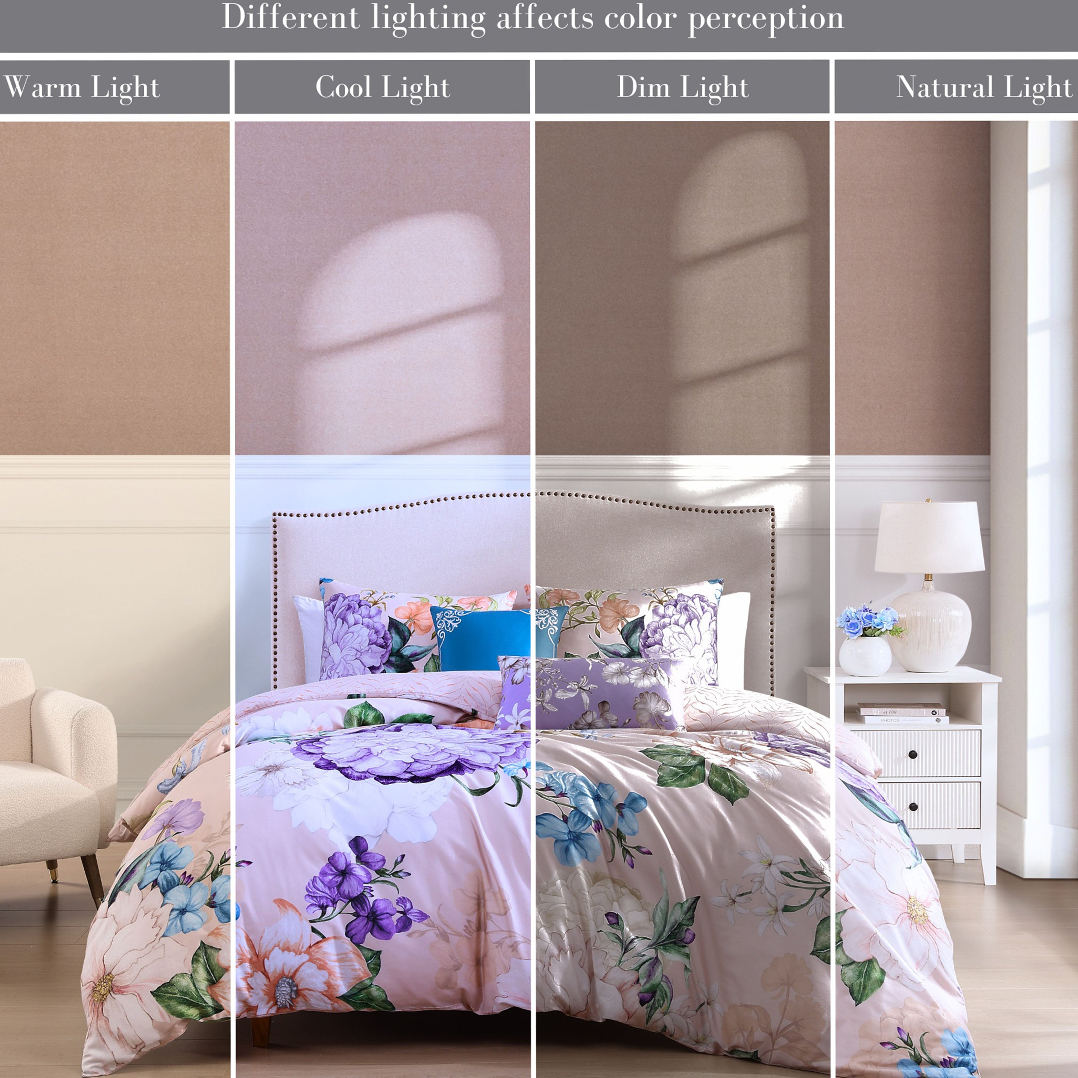 Bebejan Bright Bouquet 5 Piece Reversible Comforter Set Comforter Sets By Bebejan®
