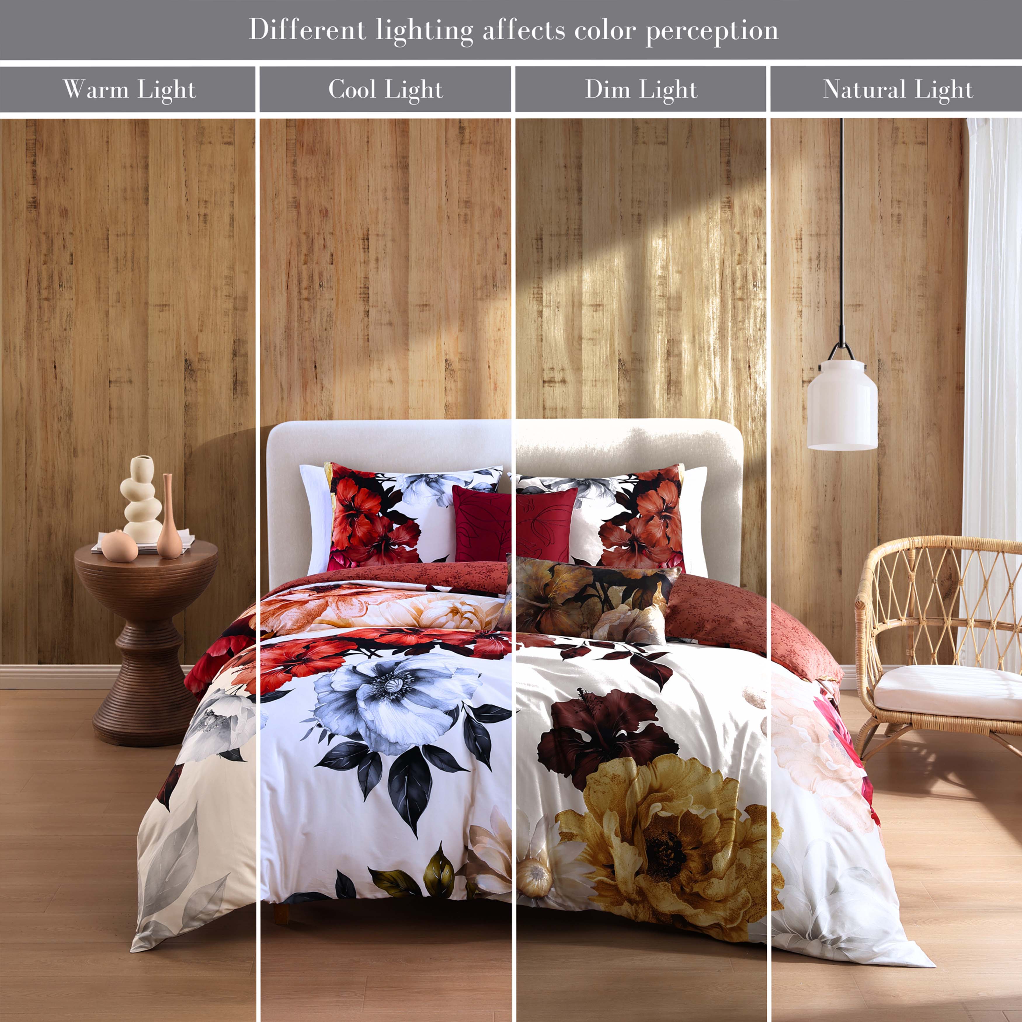 Bebejan Carnelian Flora 5 Piece Reversible Comforter Set Comforter Sets By Bebejan®