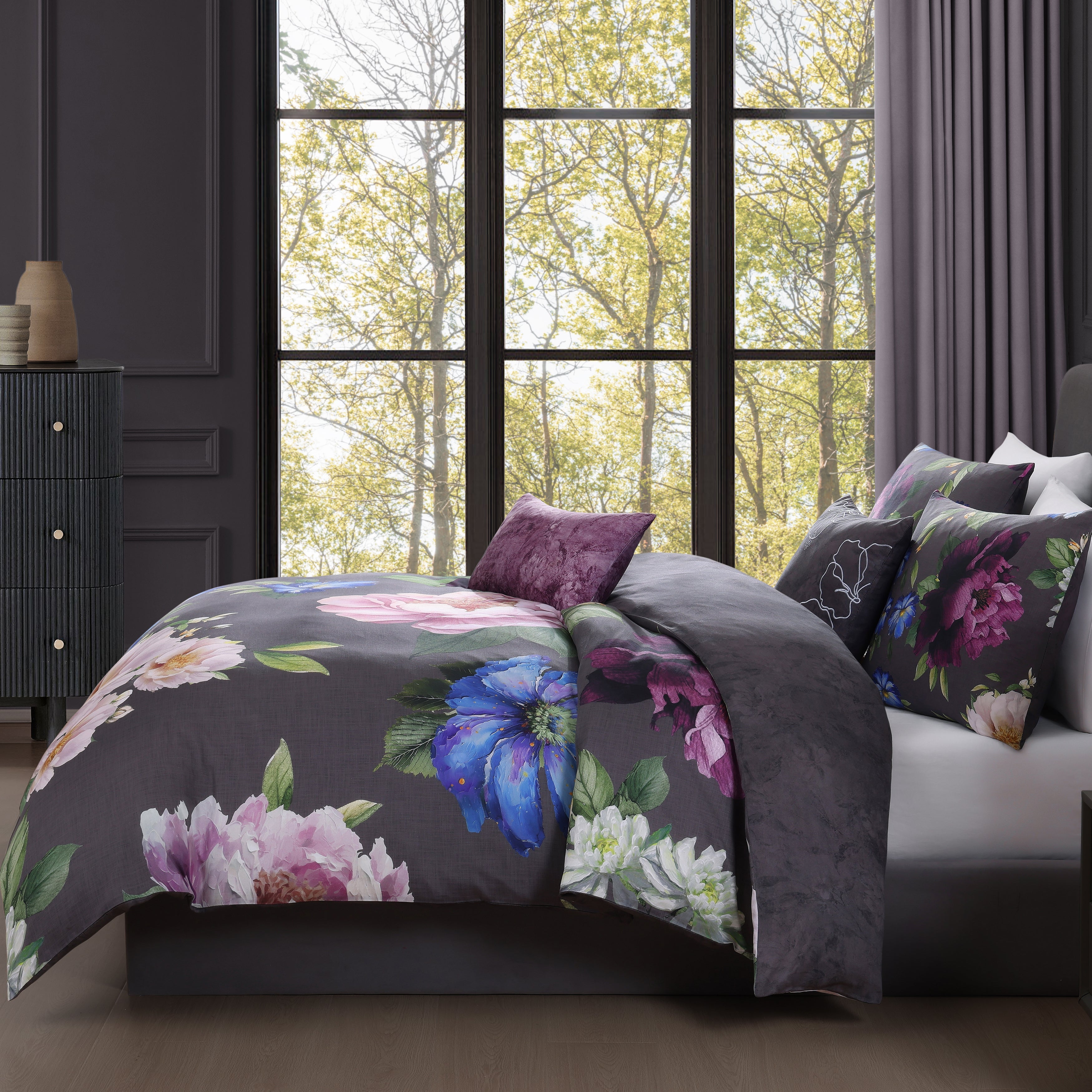 Bebejan Elegant Blossoms 5 Piece Reversible Comforter Set Comforter Sets By Bebejan®