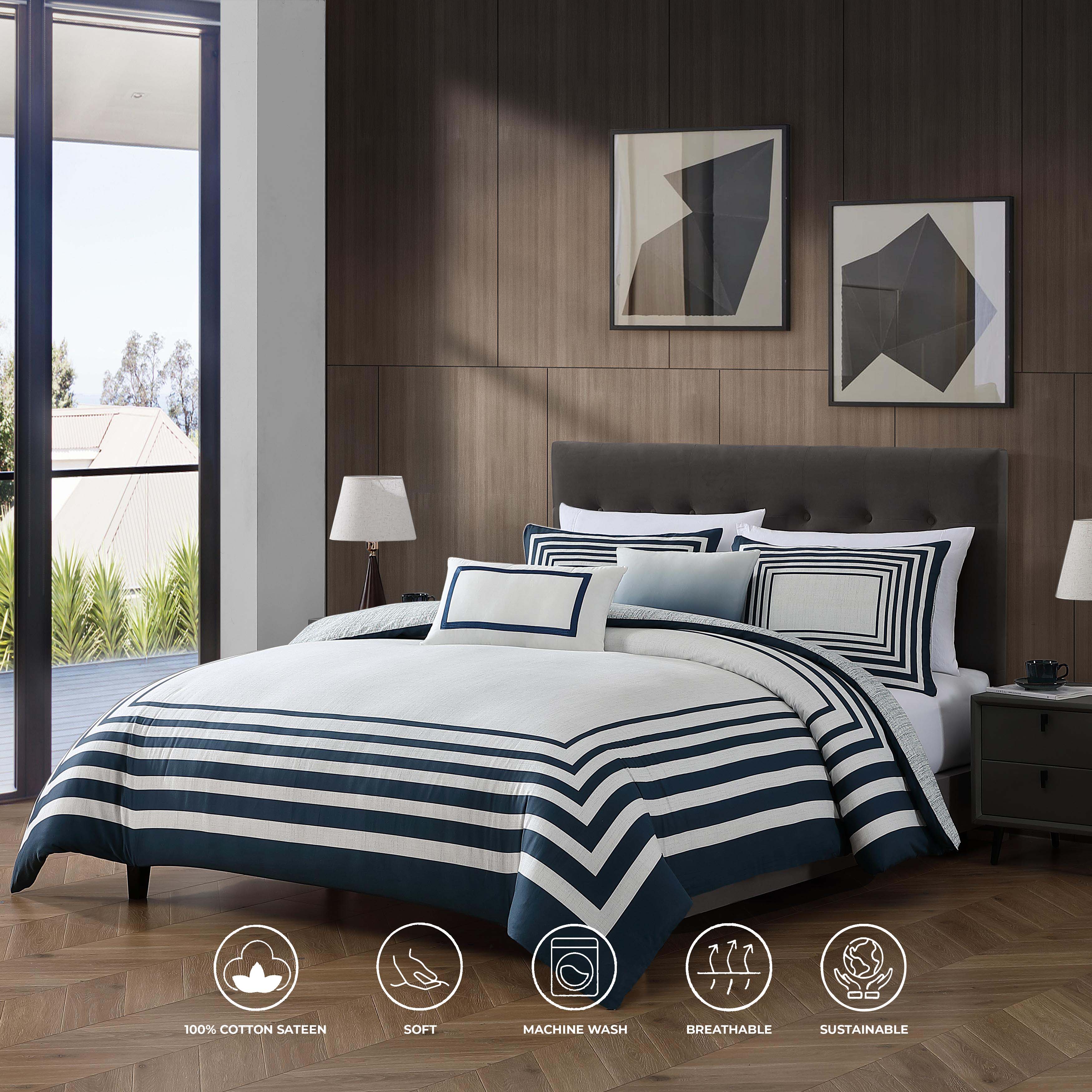 Bebejan Frames 5 Piece Reversible Comforter Set Comforter Sets By Bebejan®