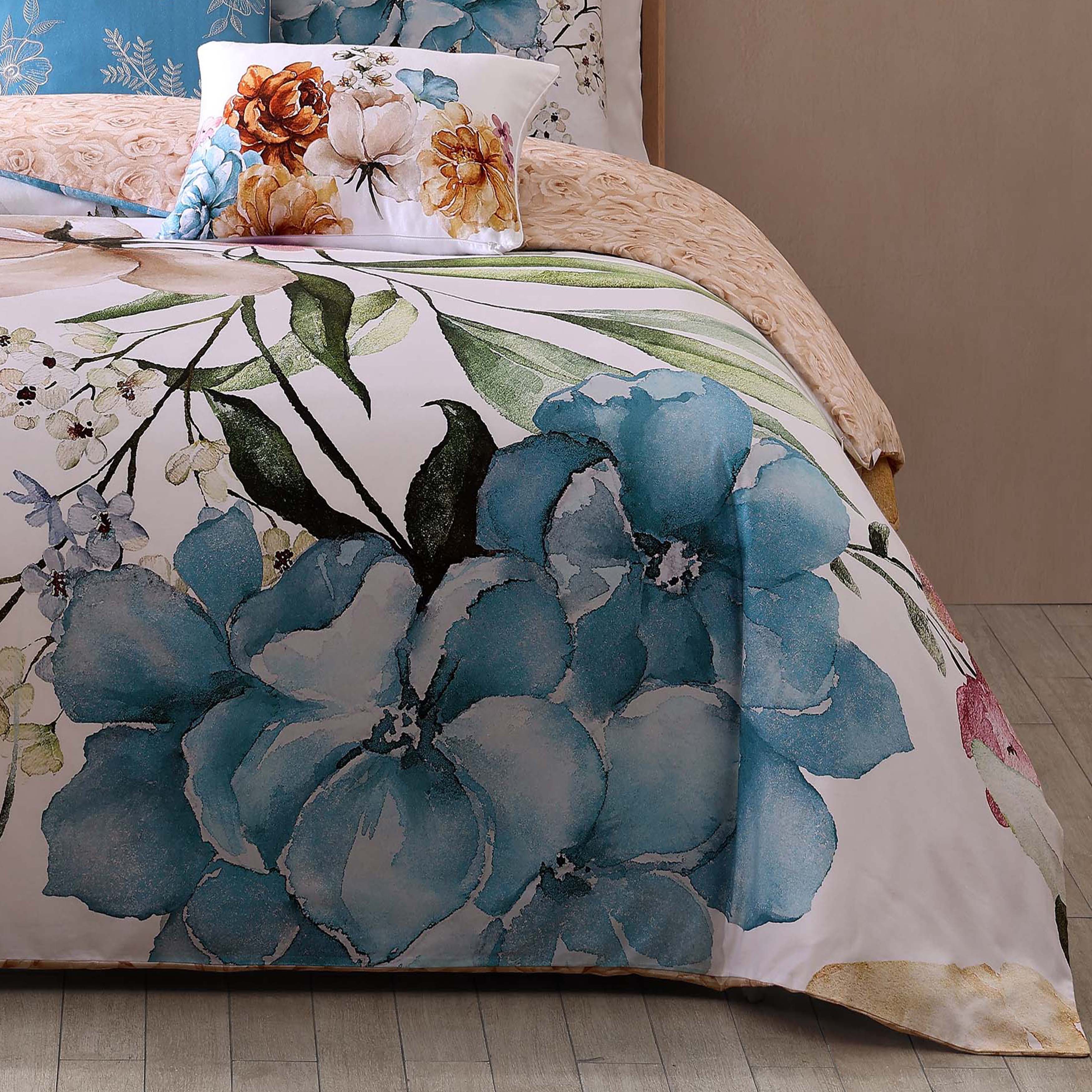 Bebejan Maia Blue 5 Piece Reversible Comforter Set Comforter Sets By Bebejan®