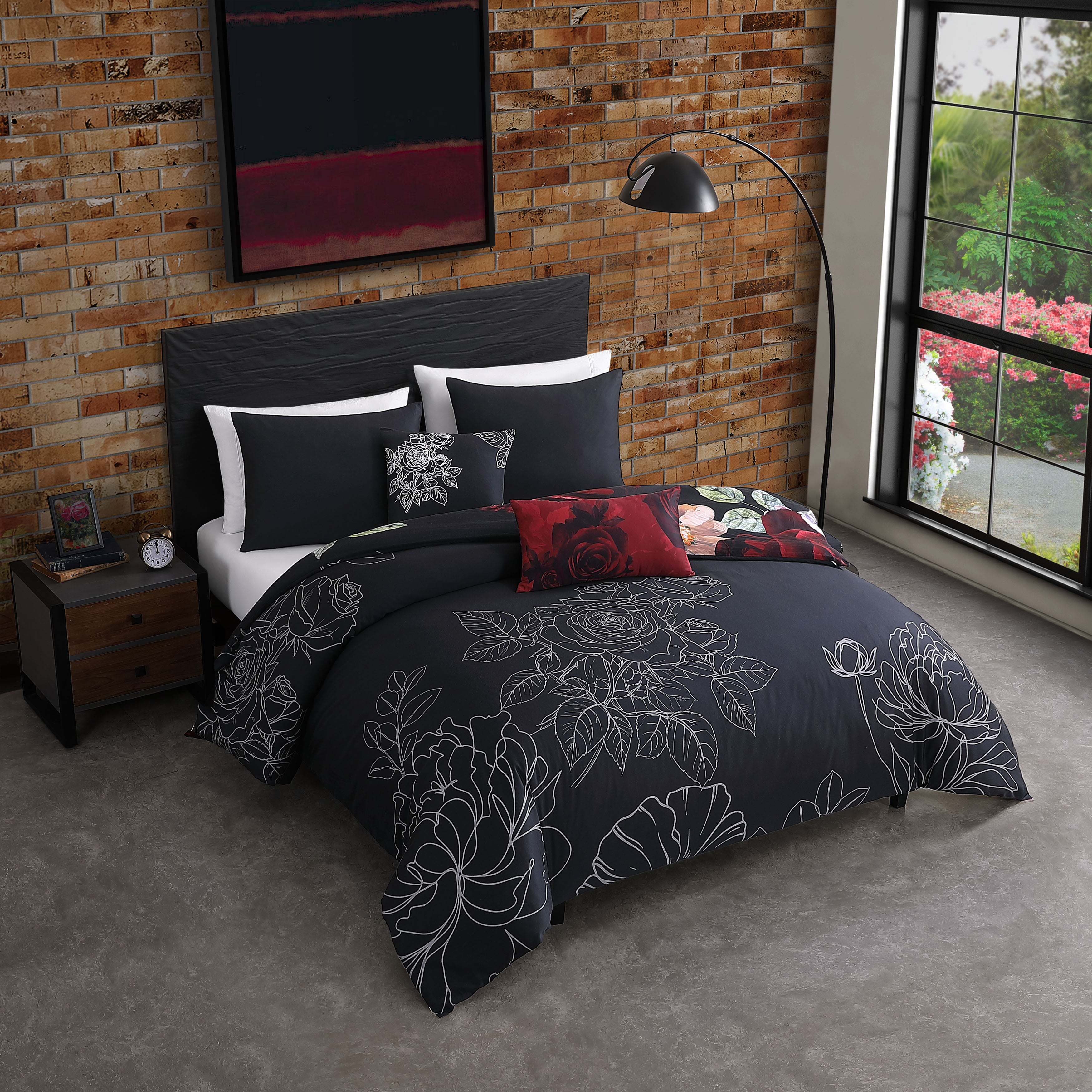 Bebejan Moody Painting 5 Piece Reversible Comforter Set