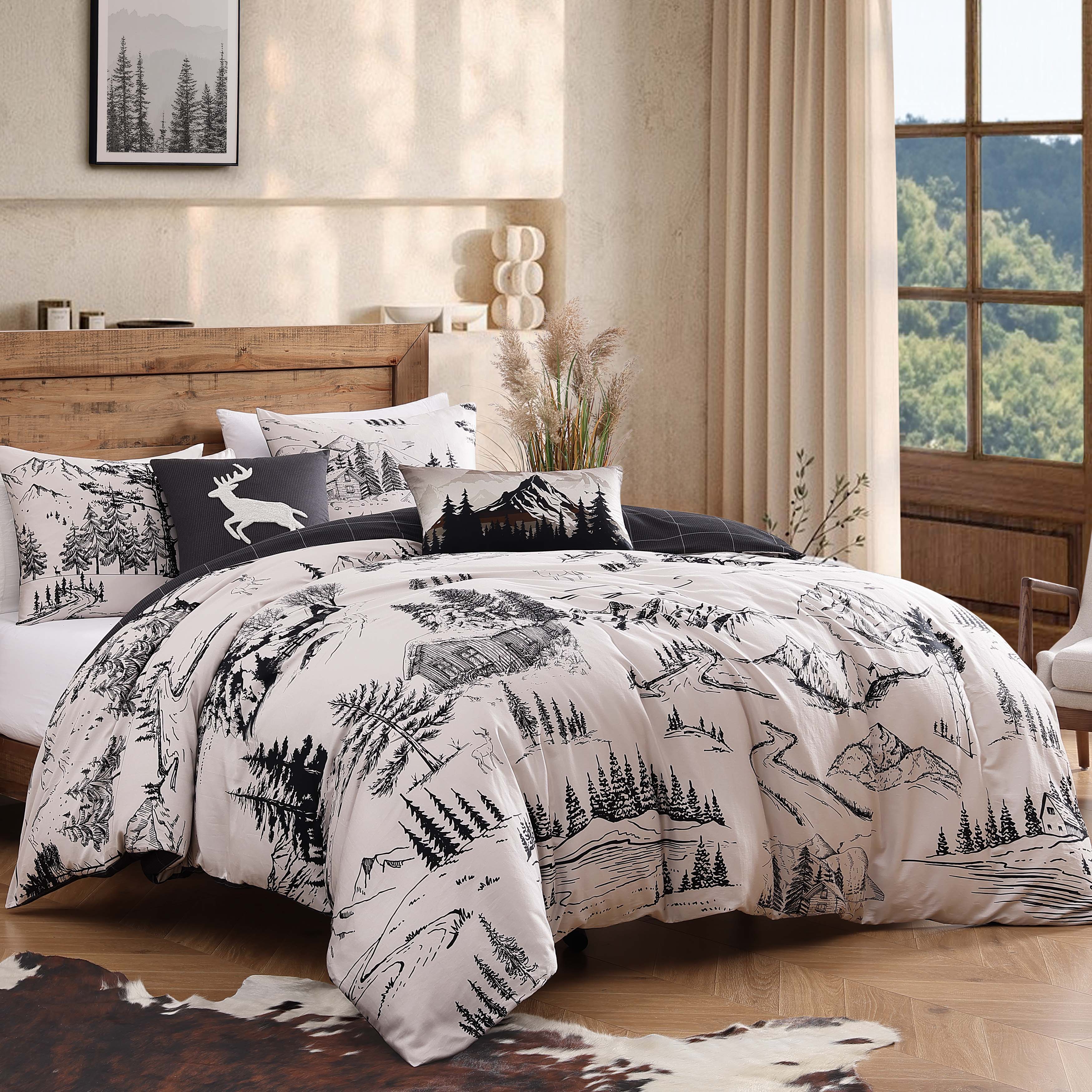 Bebejan Rocky Mountains 5 Piece Reversible Comforter Set
