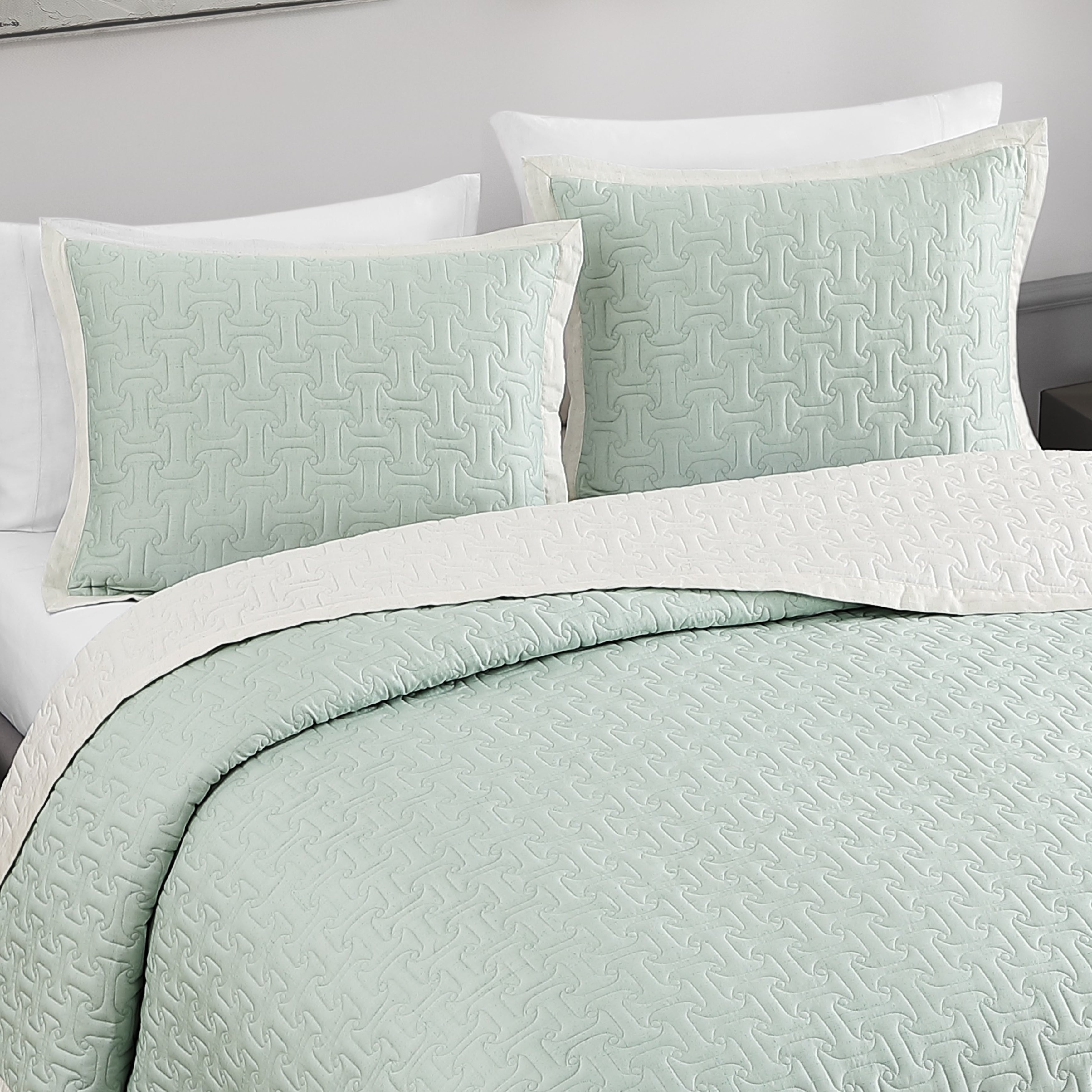 Bebejan 3 Piece Textured Quilted Coverlet Set Coverlet By Bebejan®
