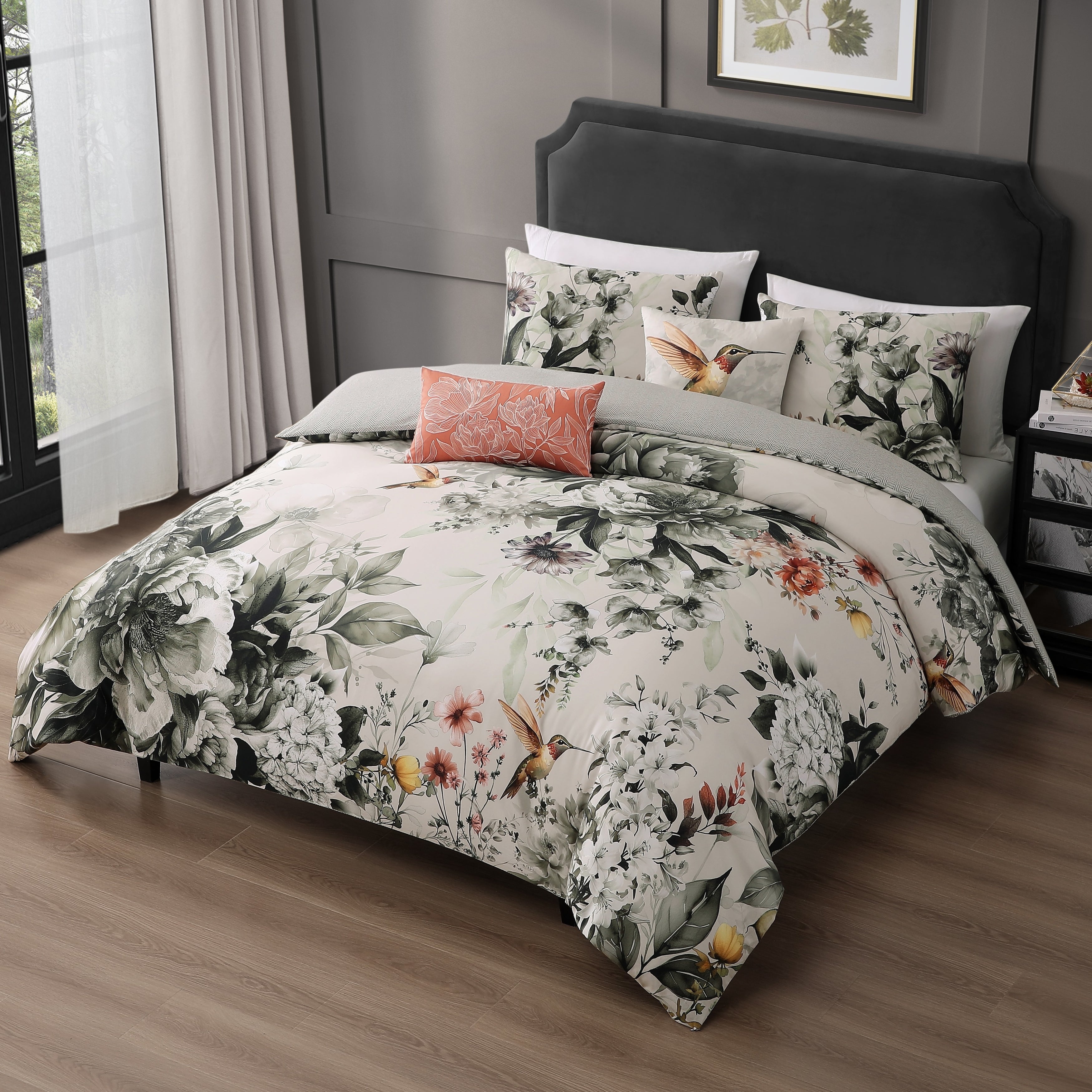 Bebejan Vintage Bloom 5 Piece Reversible Comforter Set Comforter Sets By Bebejan®