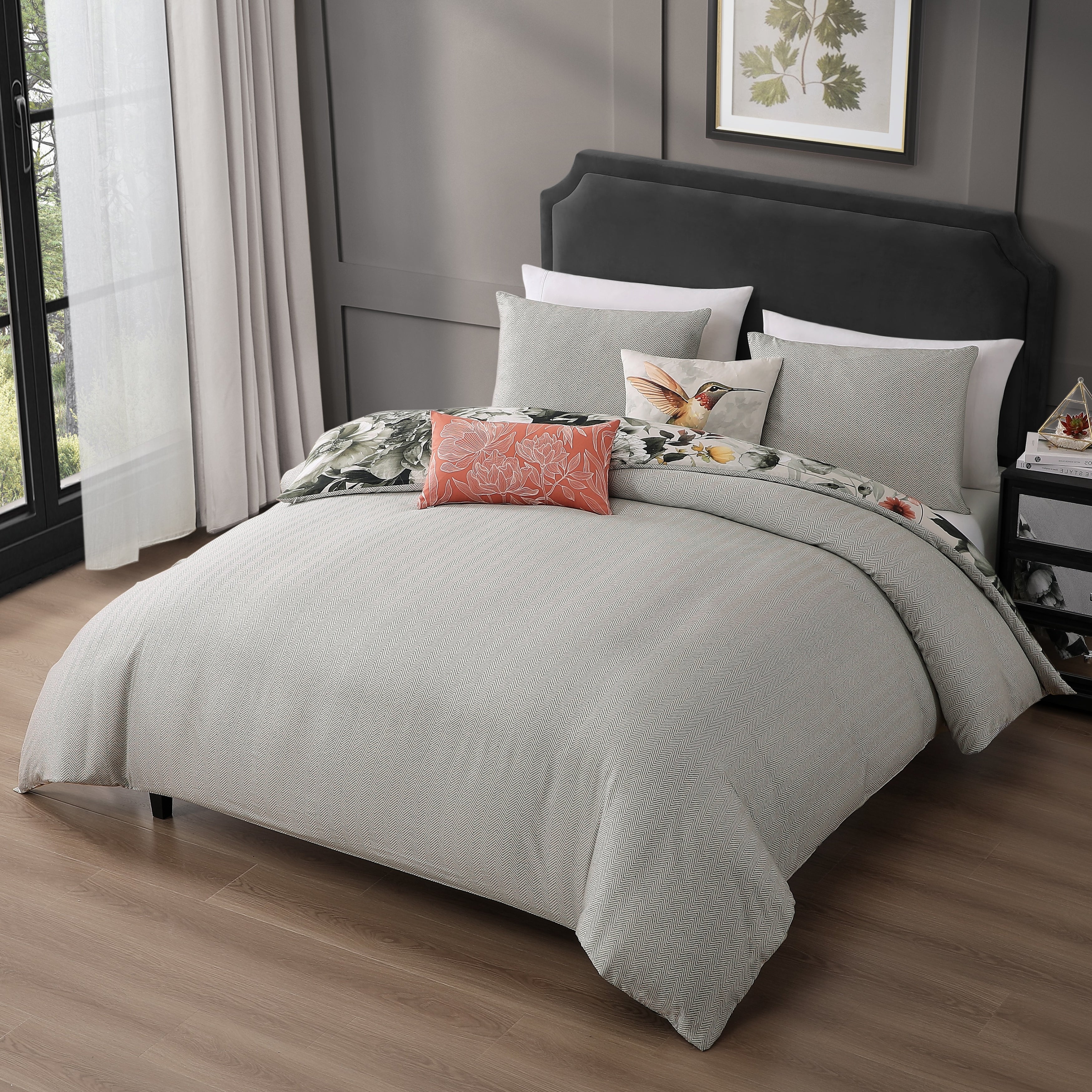 Bebejan Vintage Bloom 5 Piece Reversible Comforter Set Comforter Sets By Bebejan®