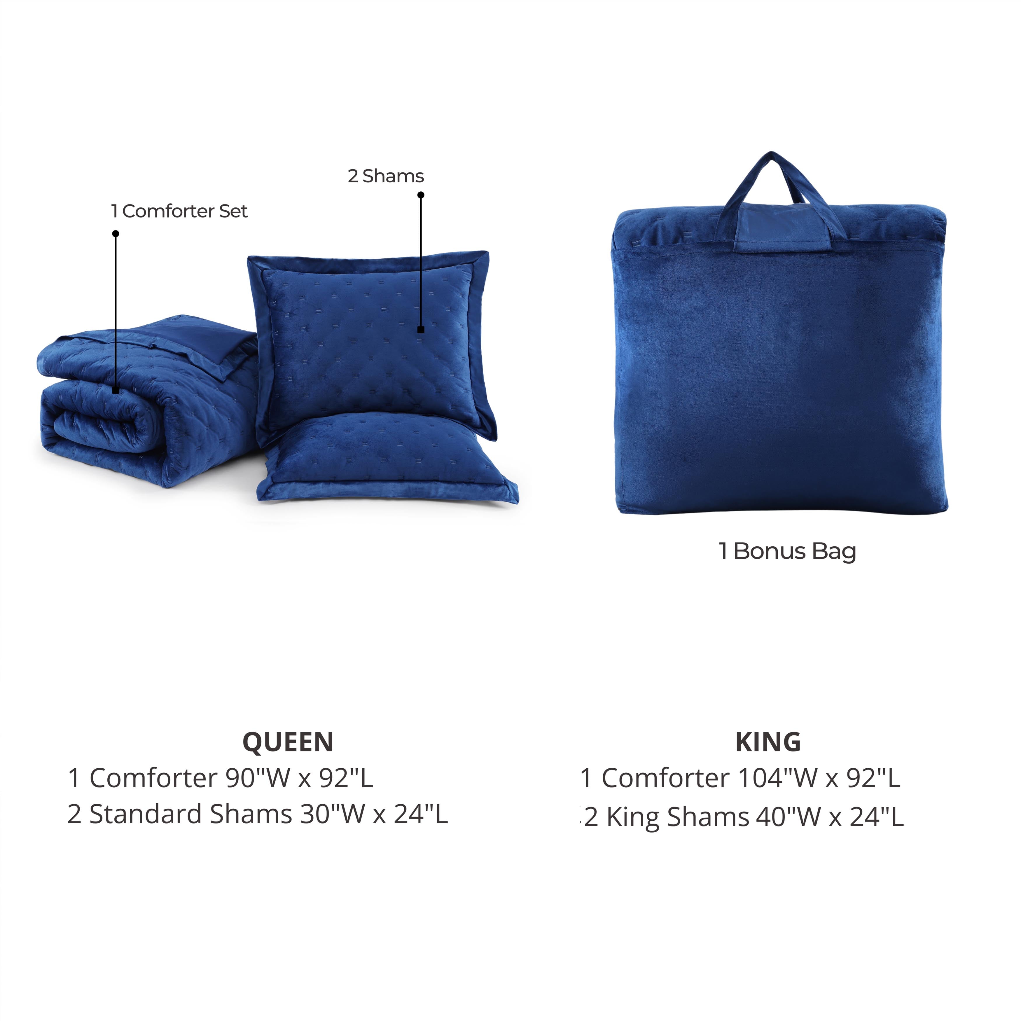 Bebejan 3 Piece Velvet Comforter Set