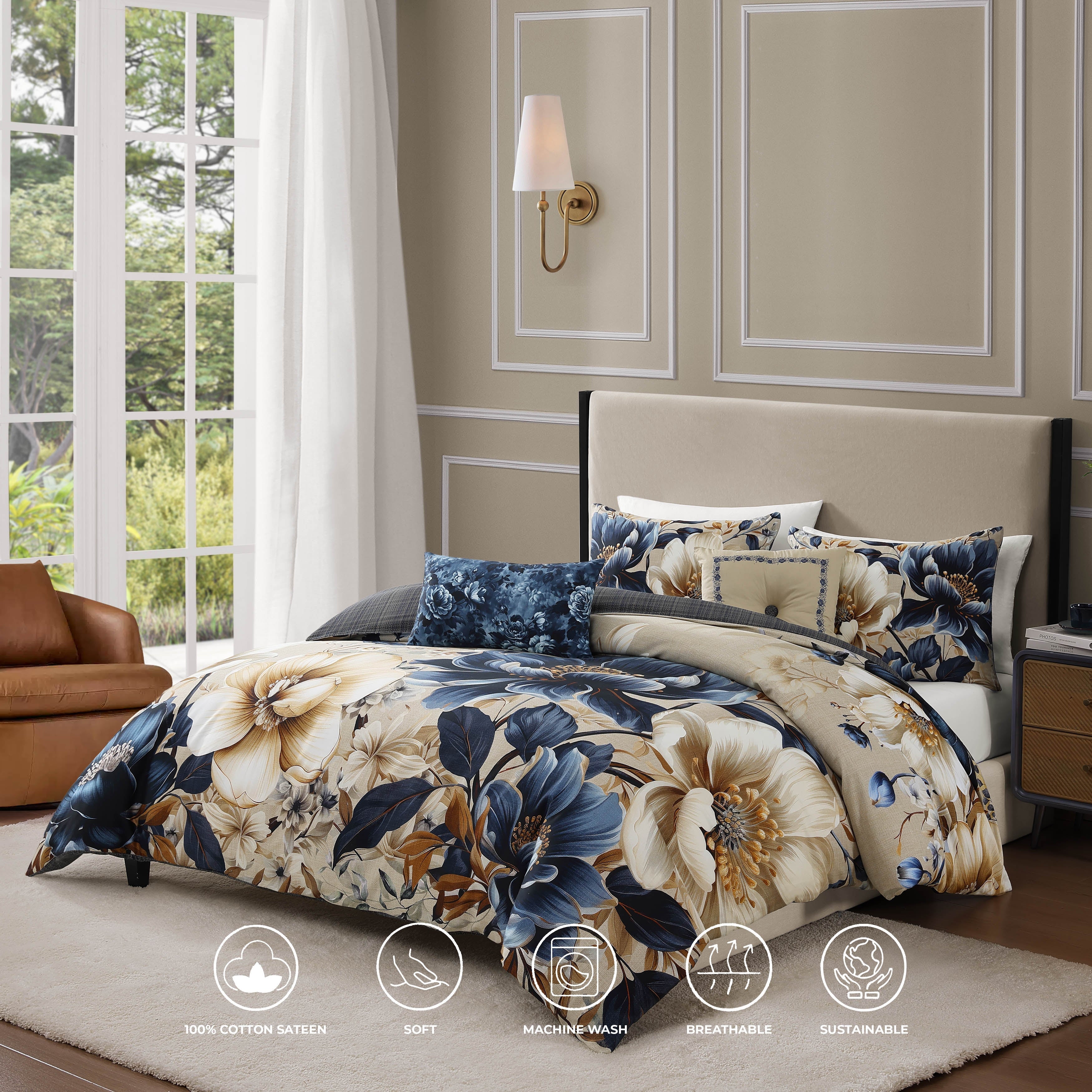 Bebejan English Manor 5 Piece Reversible Comforter Set Comforter Sets By Bebejan®