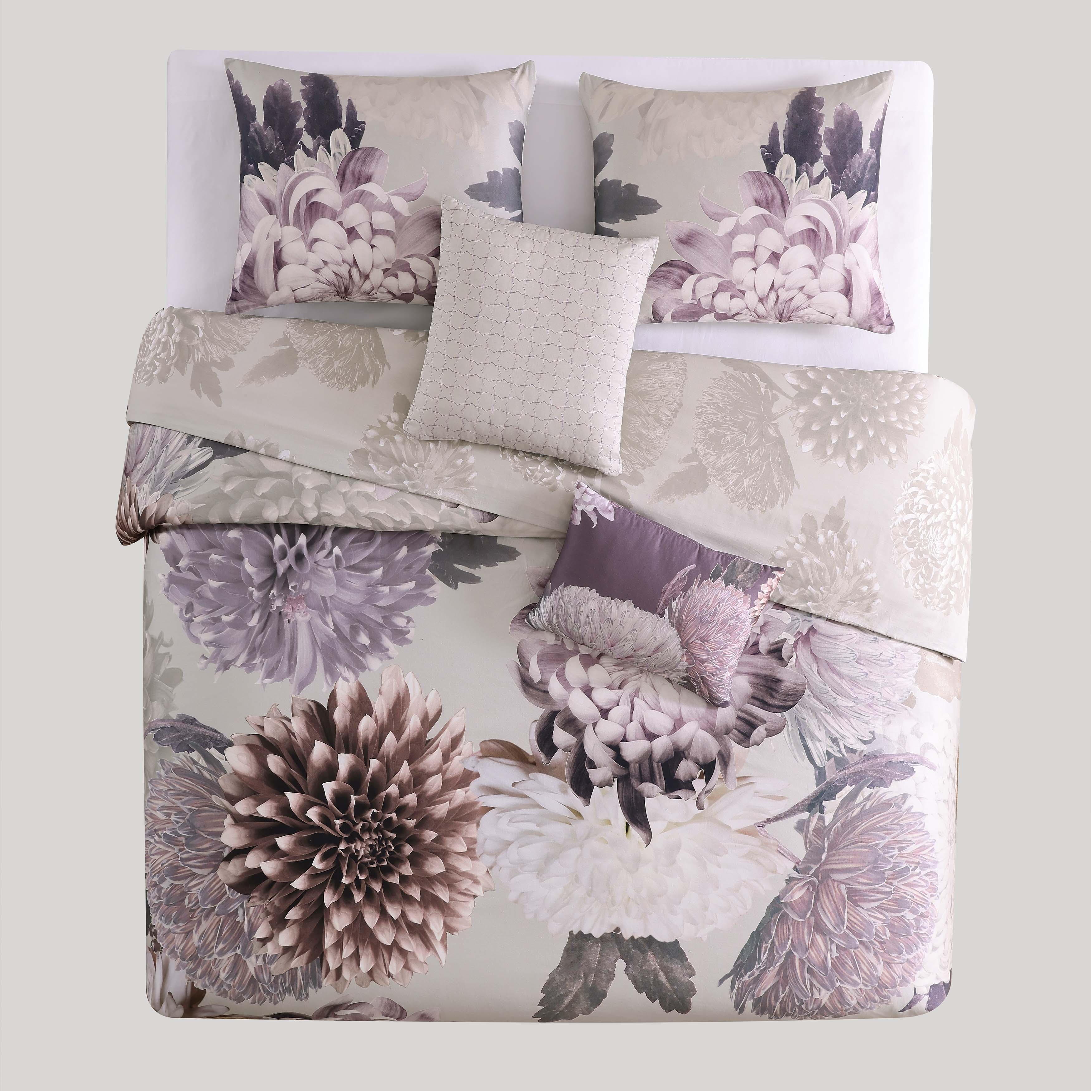 Bebejan Dahlia Purple 5 Piece Reversible Comforter Set Comforter Sets By Bebejan®