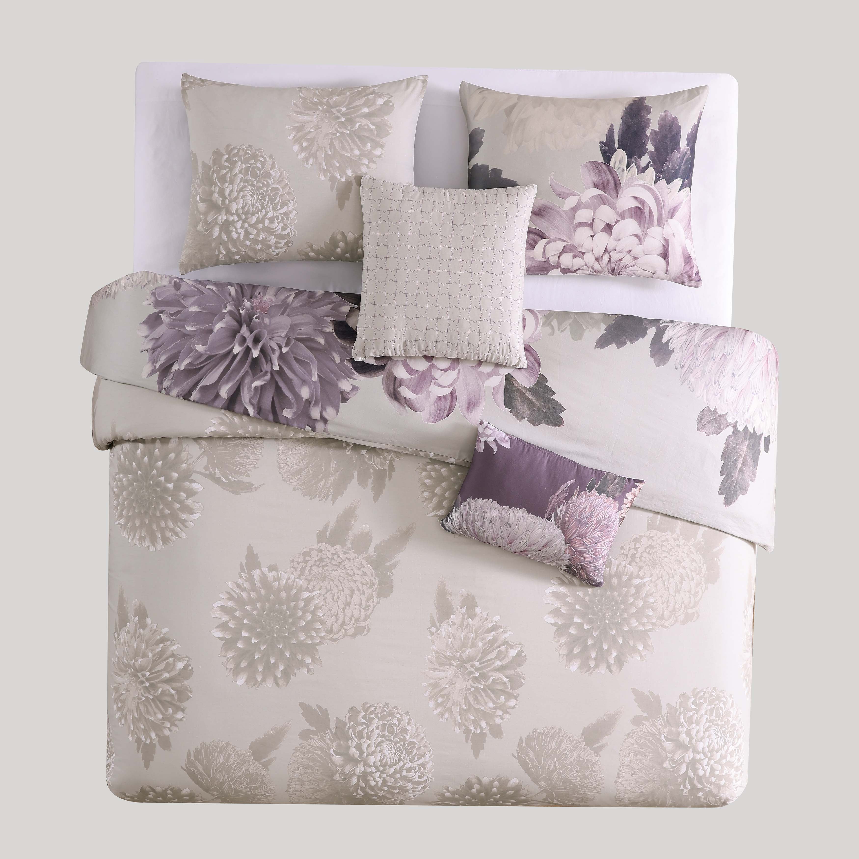 Bebejan Dahlia Purple 5 Piece Reversible Comforter Set Comforter Sets By Bebejan®