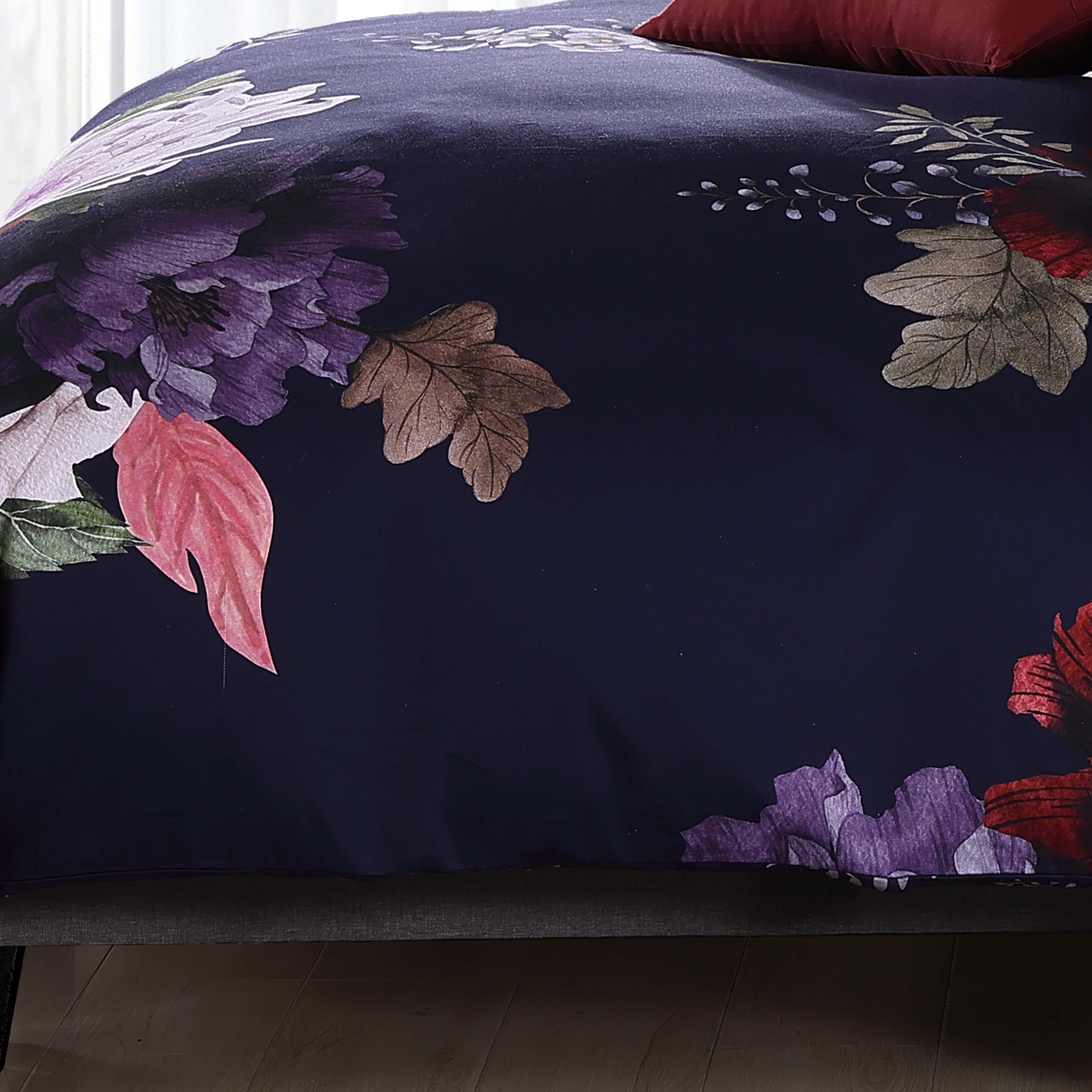 Bebejan Deep Purple Garden 5 Piece Reversible Comforter Set Comforter Sets By Bebejan®