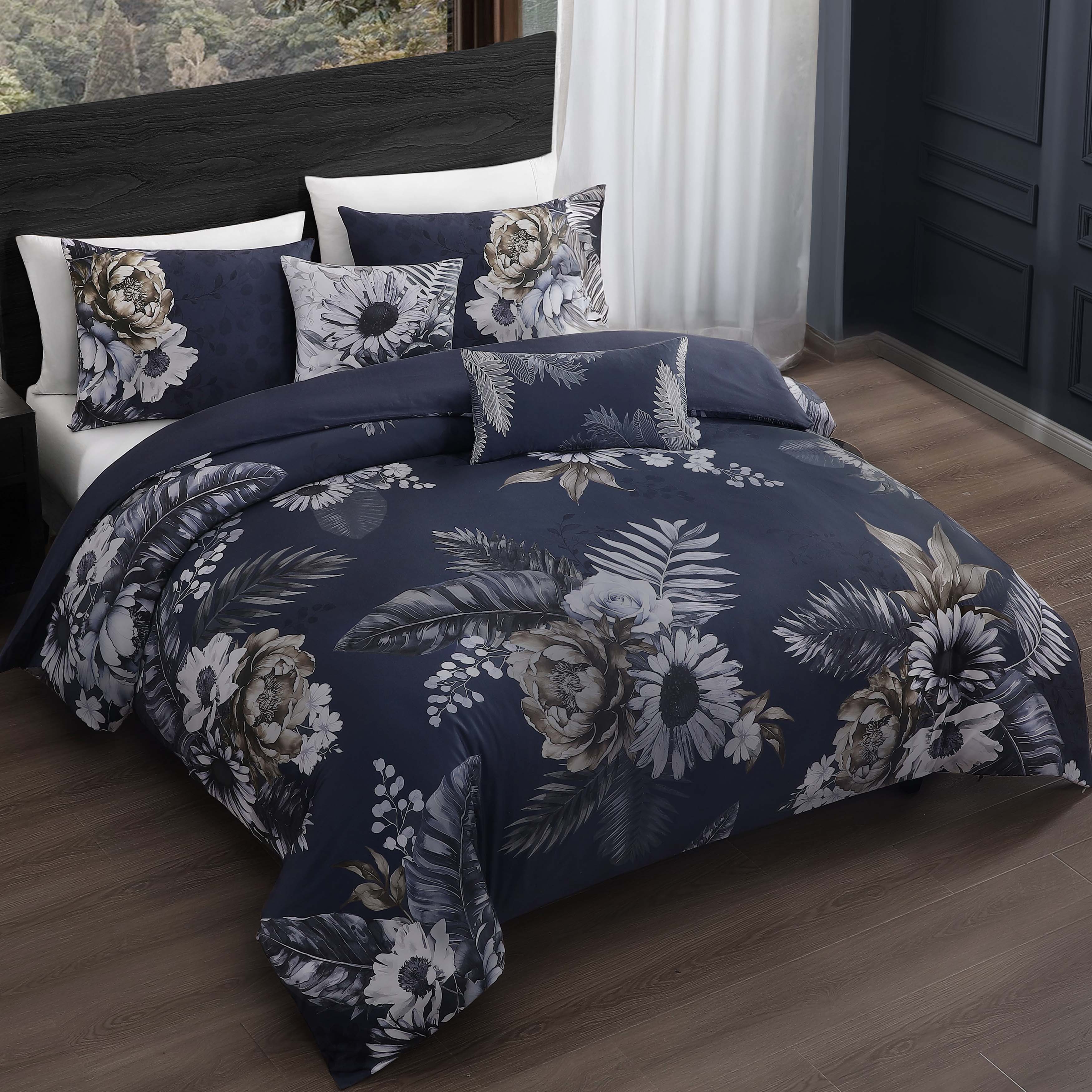Bebejan Forget Me Not 5 Piece Reversible Comforter Set