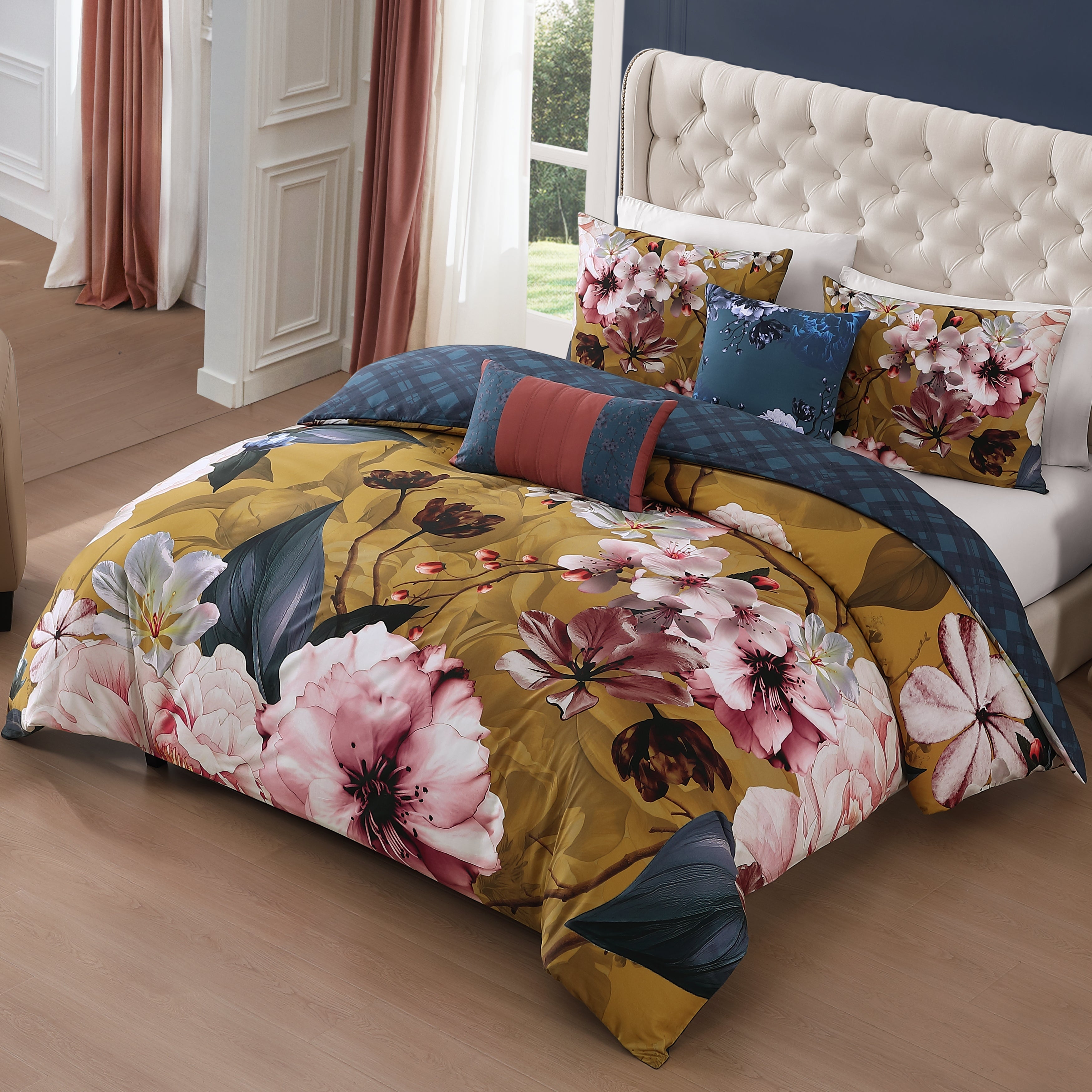 Bebejan Golden Bounty 5 Piece Reversible Comforter Set Comforter Sets By Bebejan®