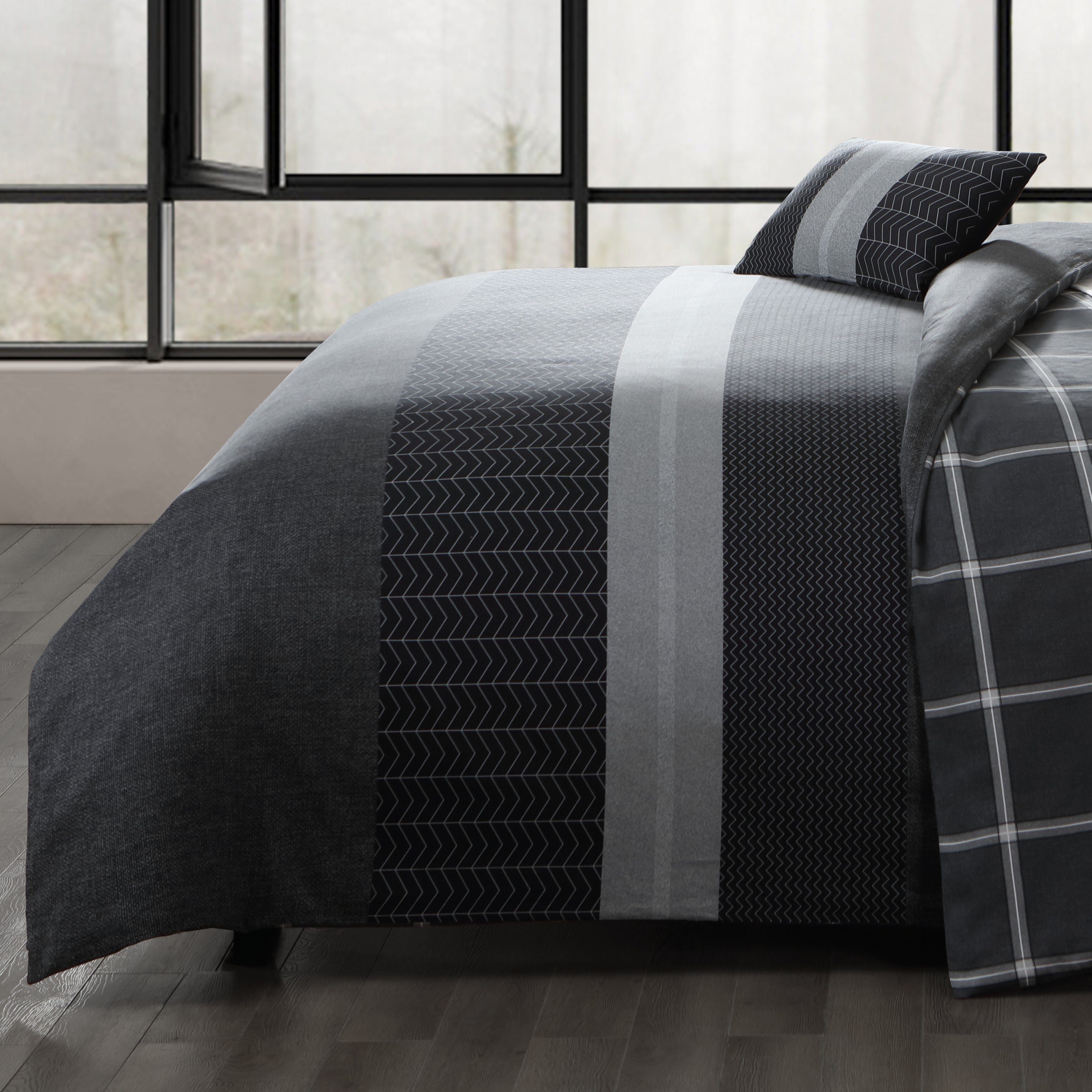 Bebejan Kyle Black 5 Piece Reversible Comforter Set Comforter Sets By Bebejan®