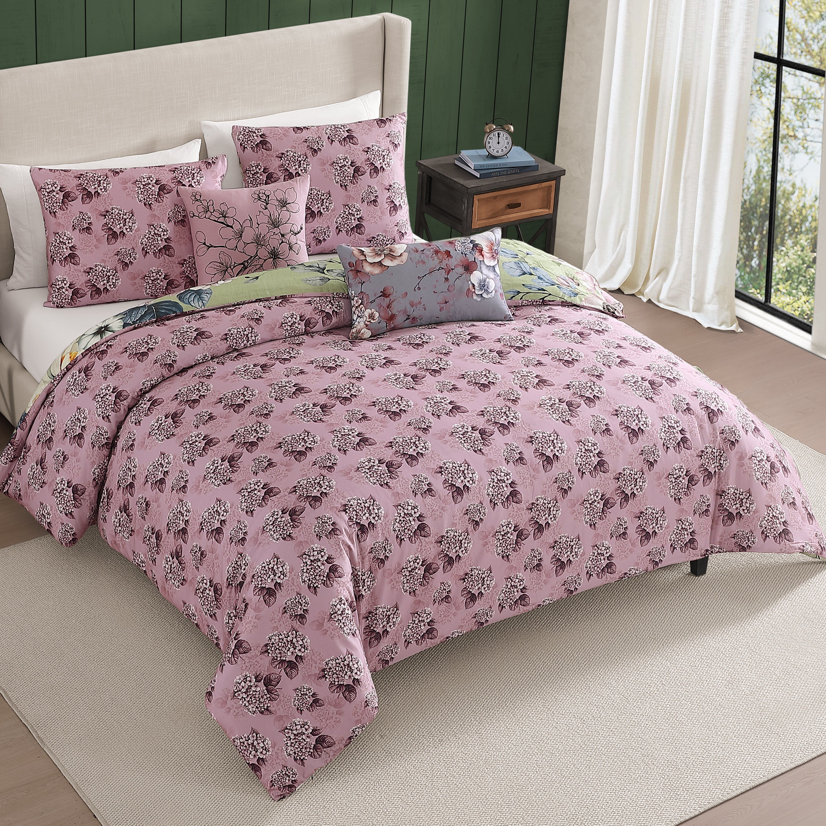 Bebejan Lilac Cascade 5 Piece Reversible Comforter Set Comforter Sets By Bebejan®