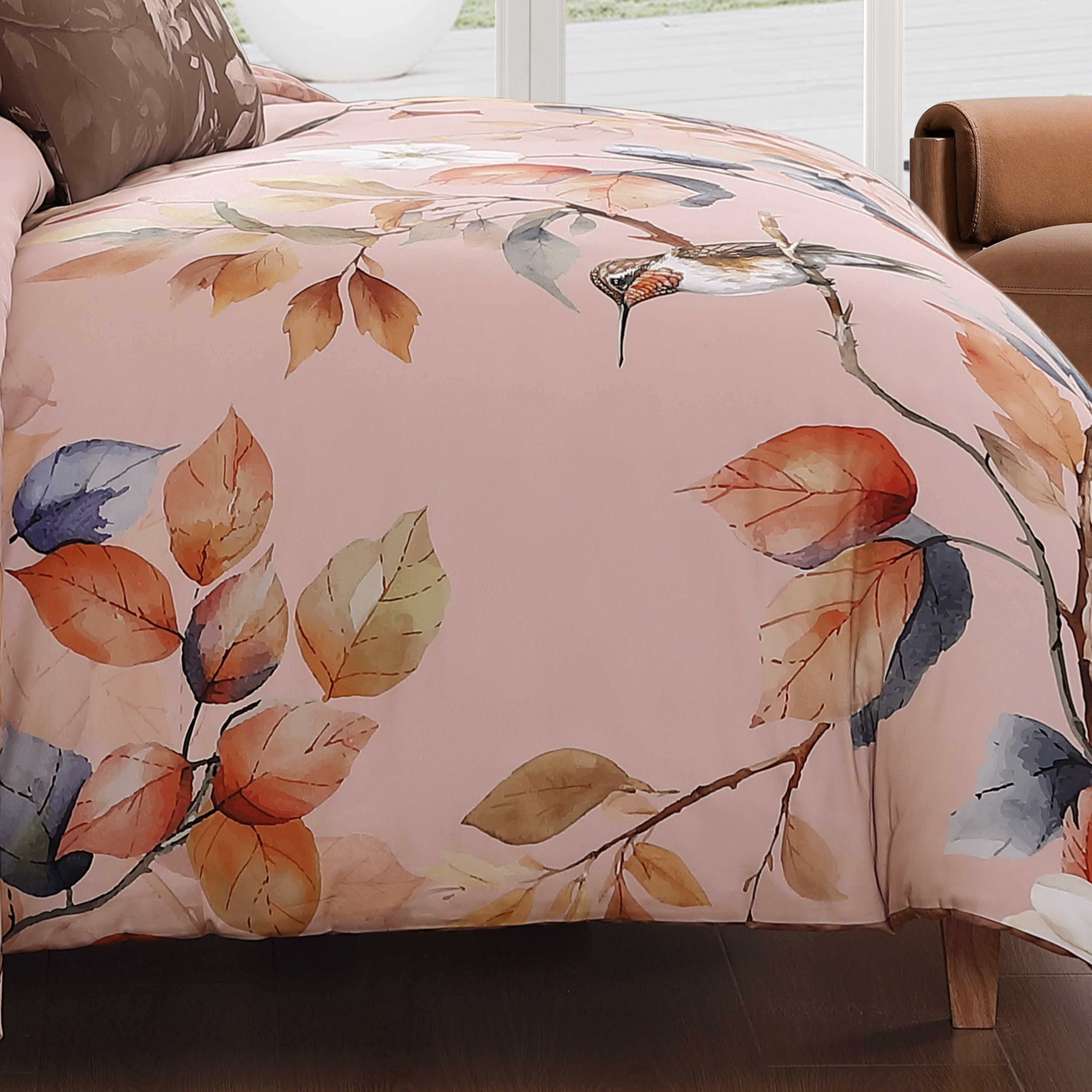 Bebejan Peachy Dogwood 5 Piece Reversible Comforter Set Comforter Sets By Bebejan®