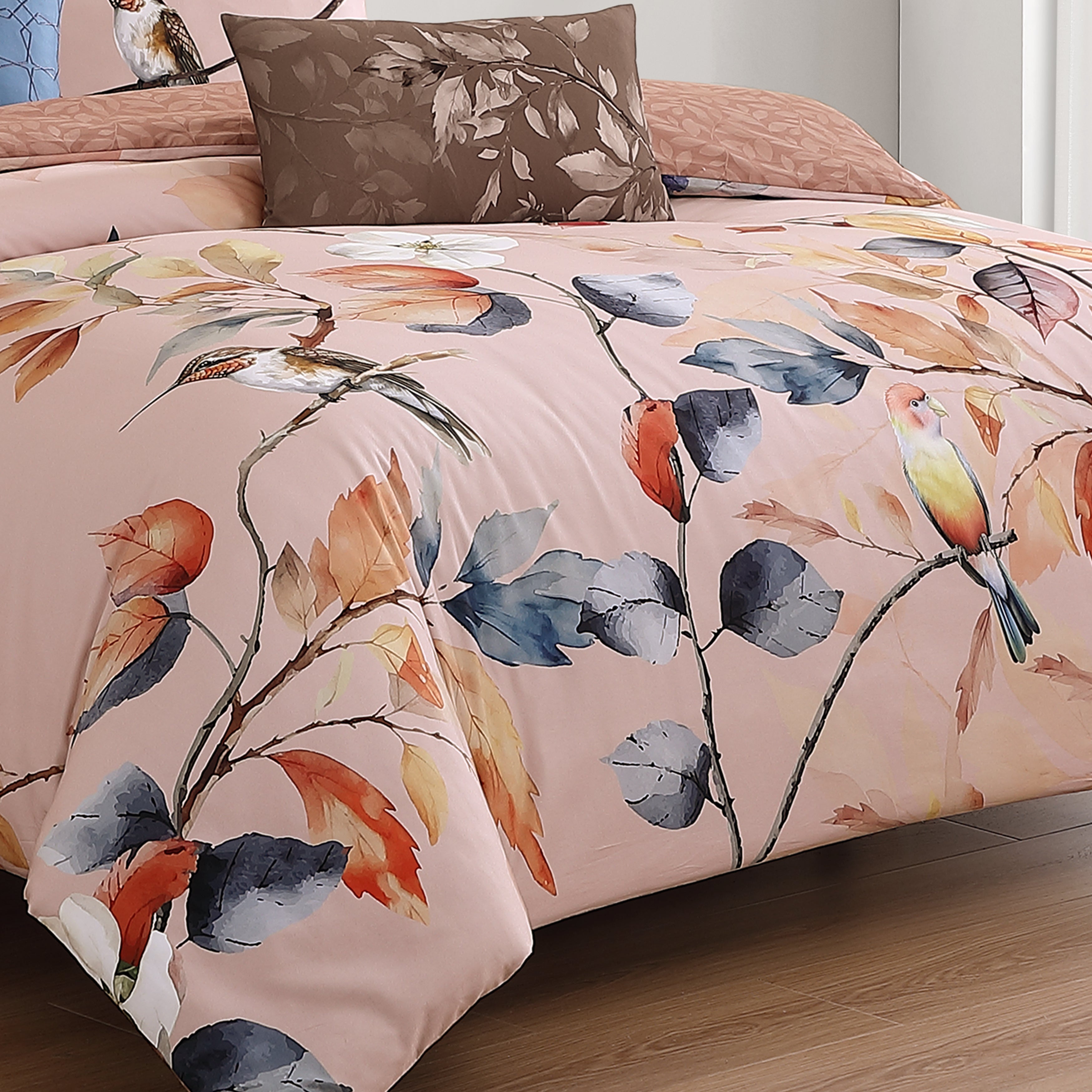 Bebejan Peachy Dogwood 5 Piece Reversible Comforter Set Comforter Sets By Bebejan®