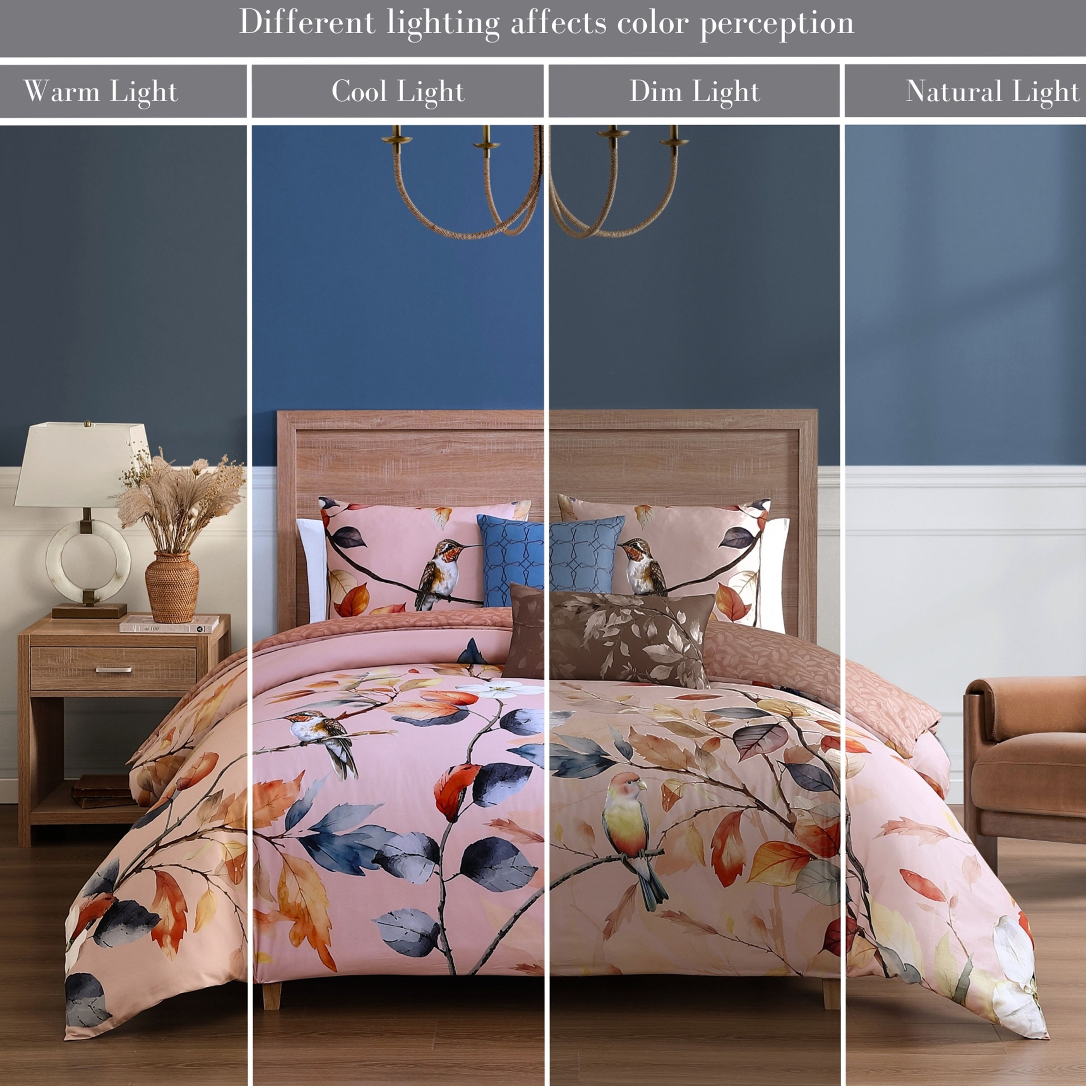 Bebejan Peachy Dogwood 5 Piece Reversible Comforter Set Comforter Sets By Bebejan®