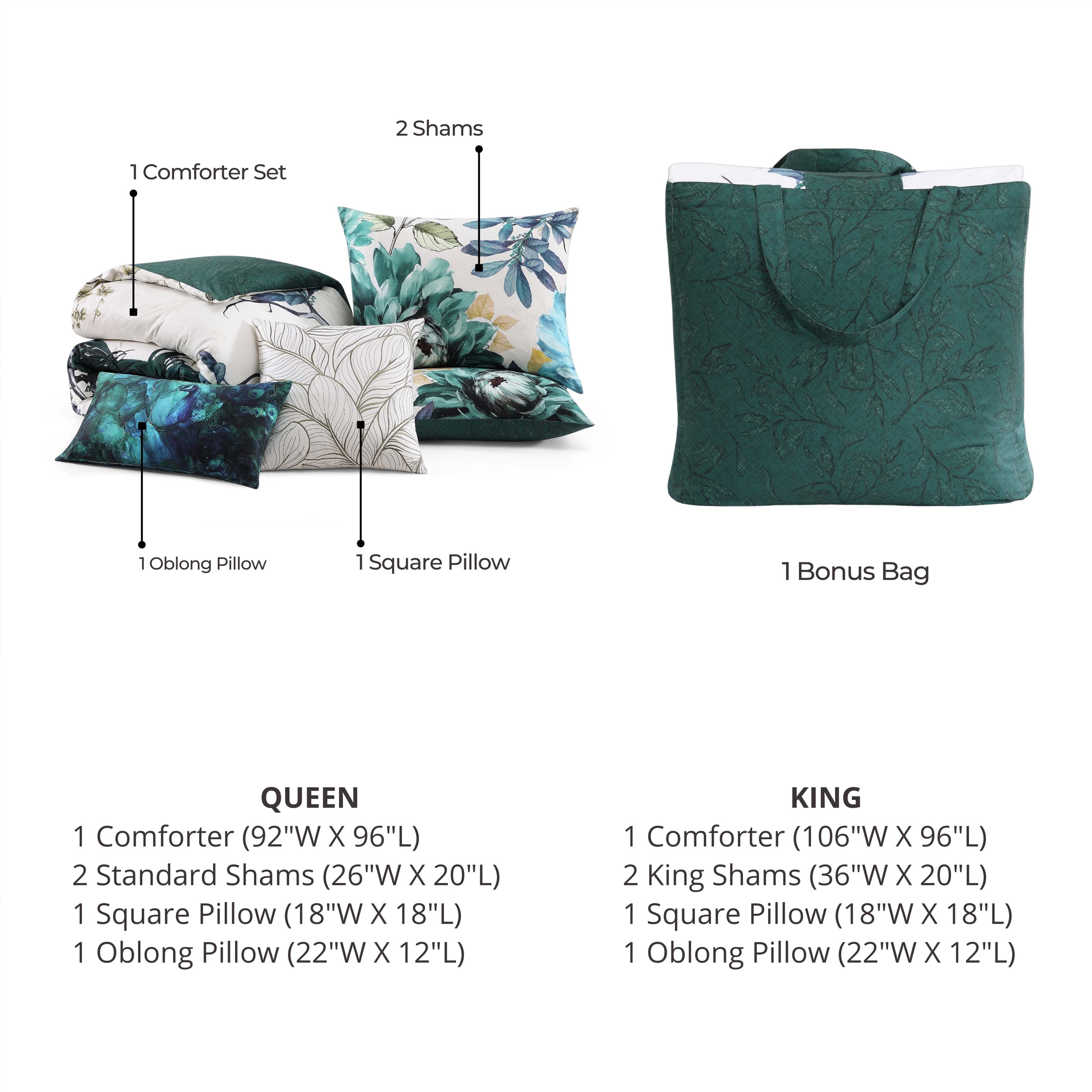 Bebejan Peacock Jardin 5 Piece Reversible Comforter Set Comforter Sets By Bebejan®