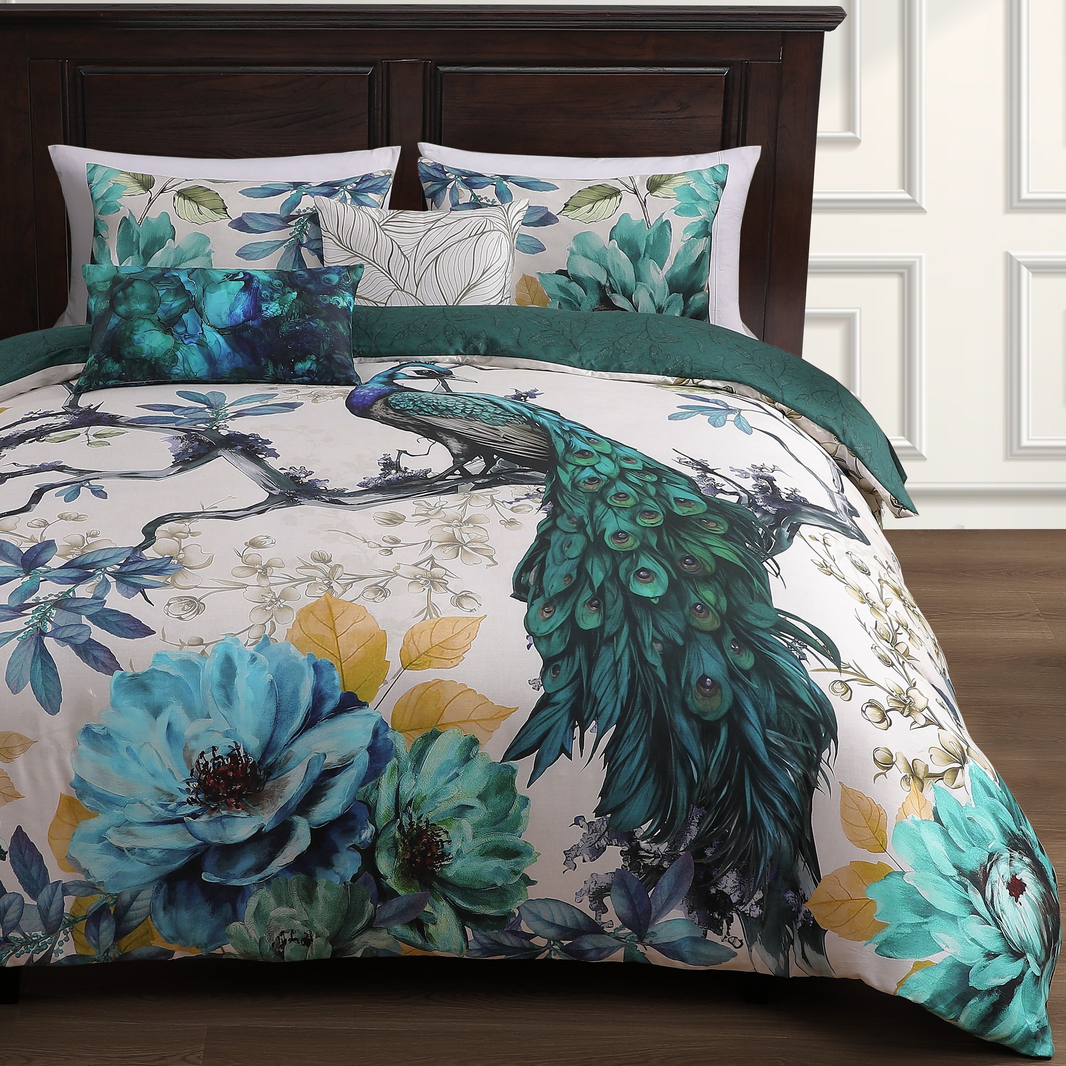 Bebejan Peacock Jardin 5 Piece Reversible Comforter Set Comforter Sets By Bebejan®