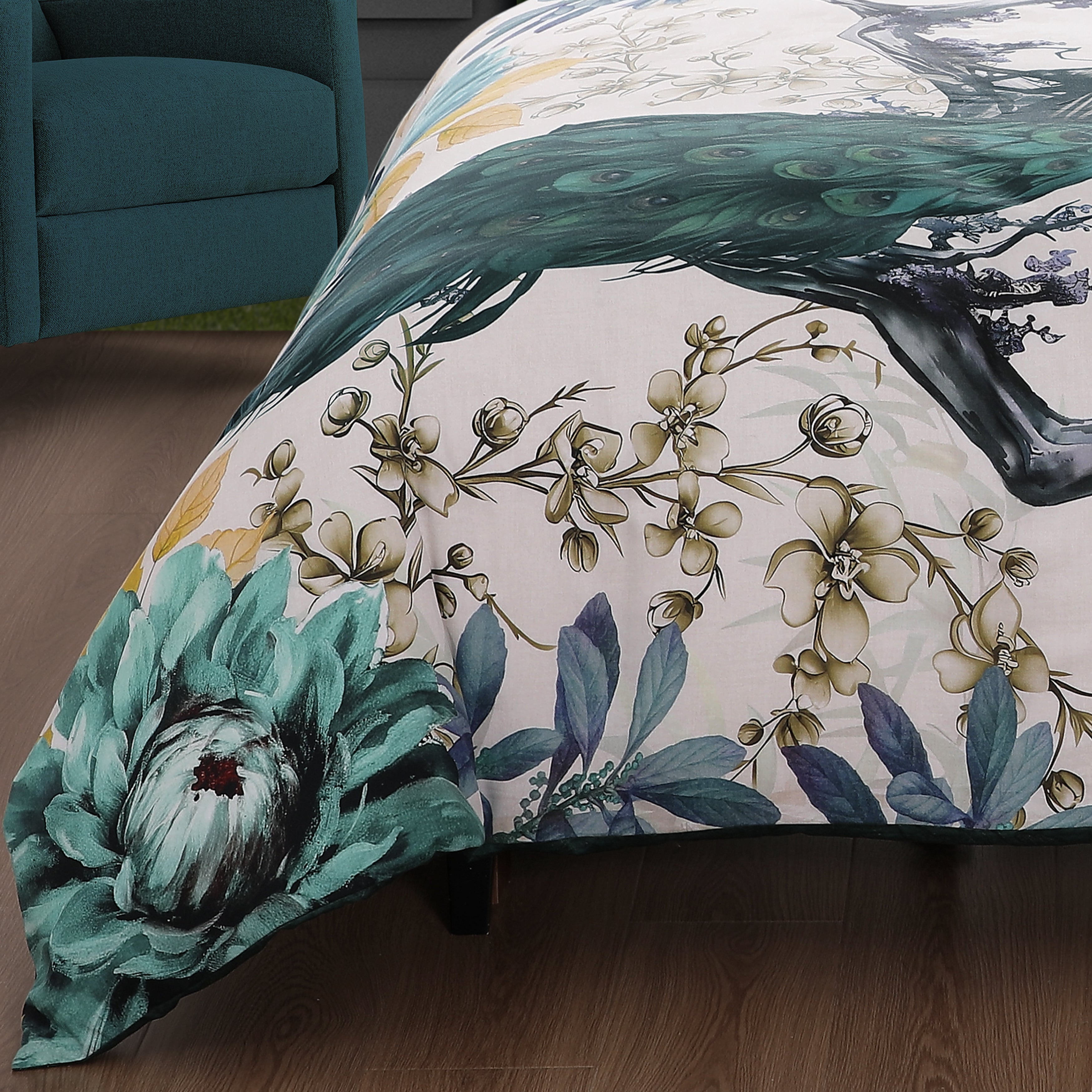 Bebejan Peacock Jardin 5 Piece Reversible Comforter Set Comforter Sets By Bebejan®