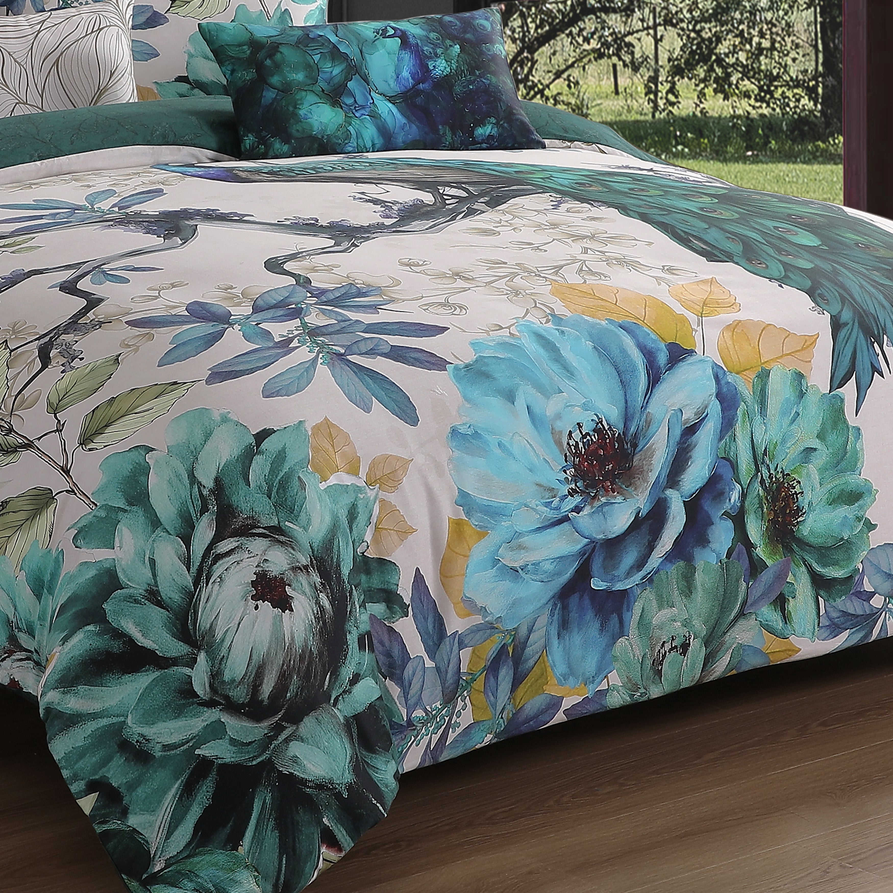 Bebejan Peacock Jardin 5 Piece Reversible Comforter Set Comforter Sets By Bebejan®