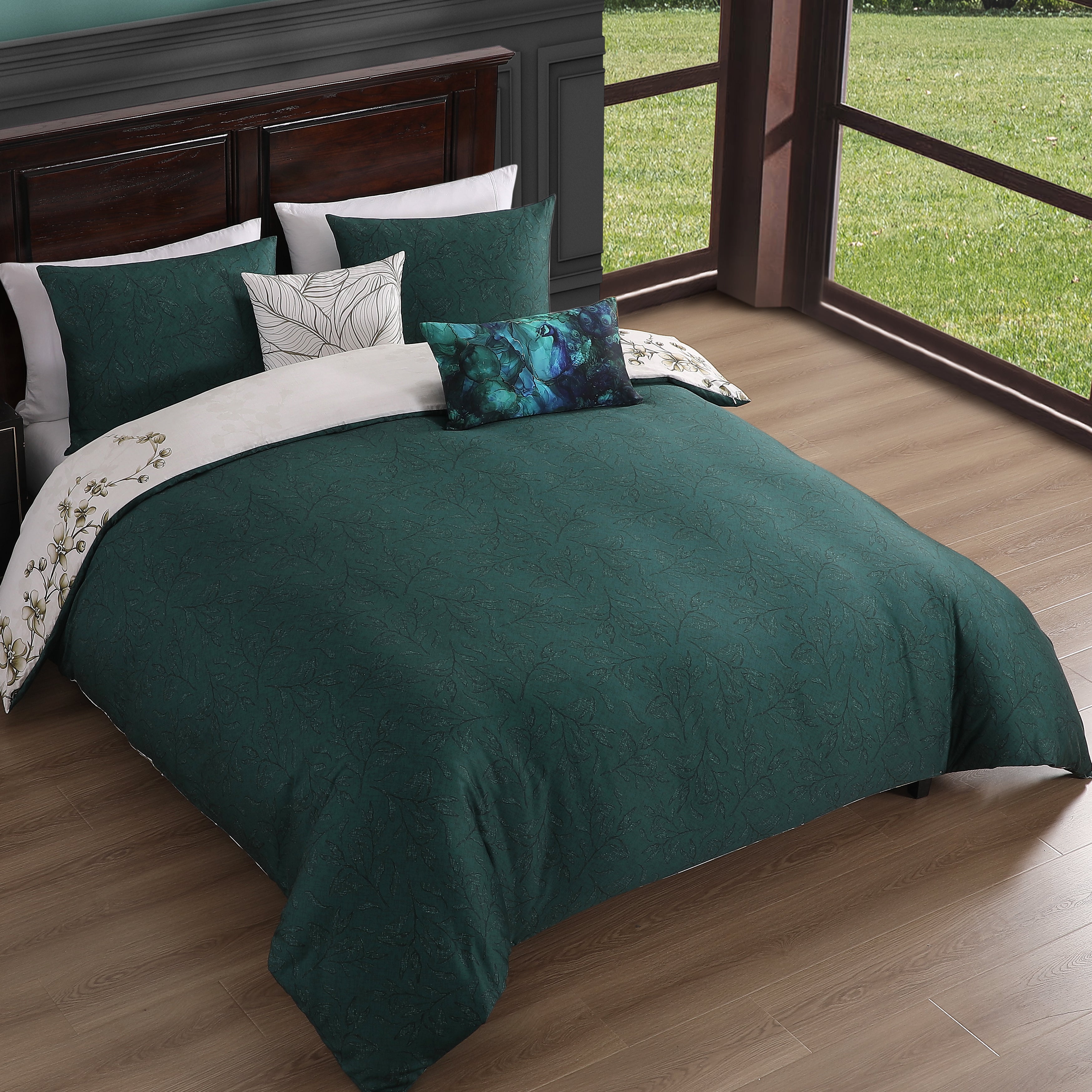 Bebejan Peacock Jardin 5 Piece Reversible Comforter Set Comforter Sets By Bebejan®