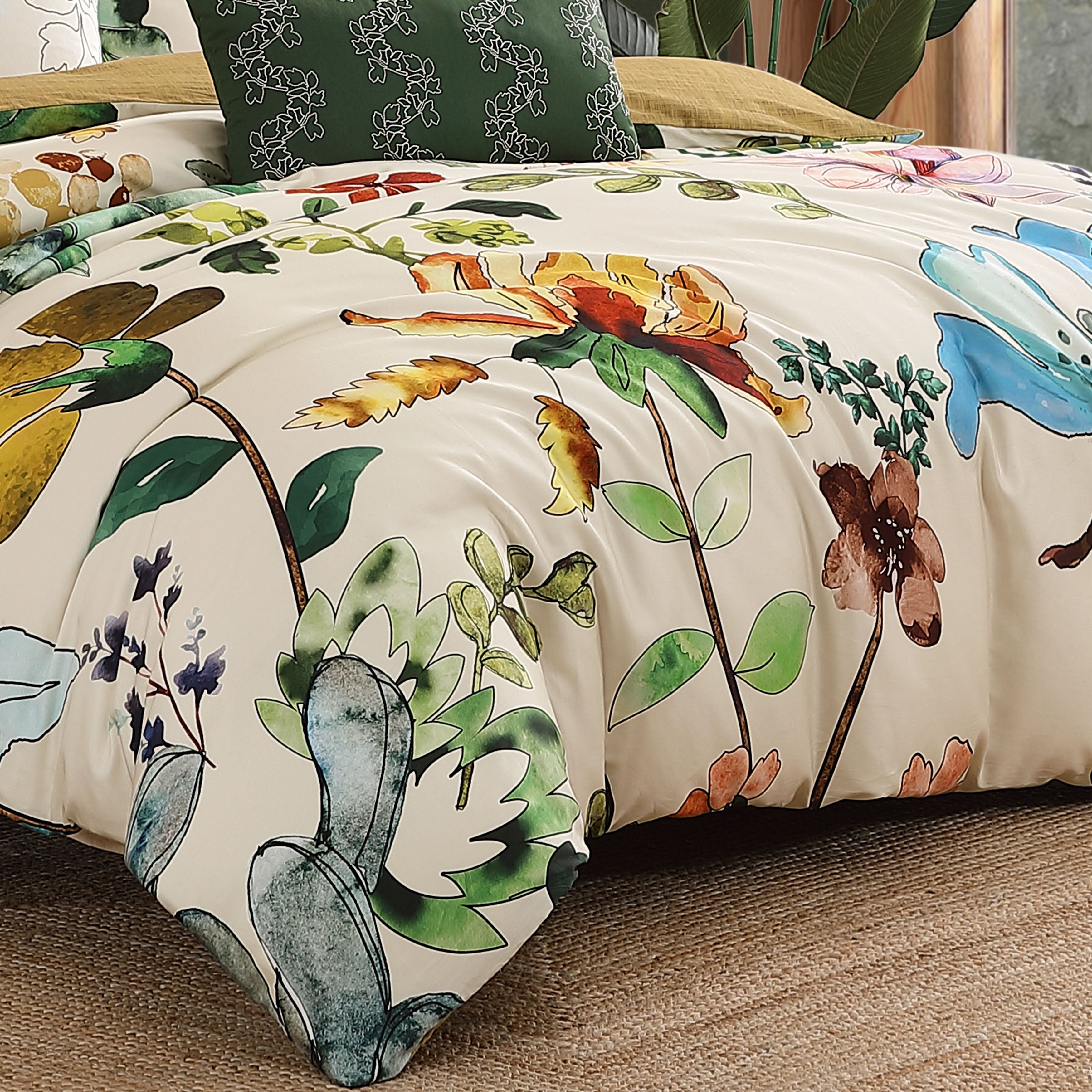 Bebejan Radiance 3 Piece Reversible Comforter Set IN Queen- Final Sale Comforter Sets By US Office - Latest Bedding