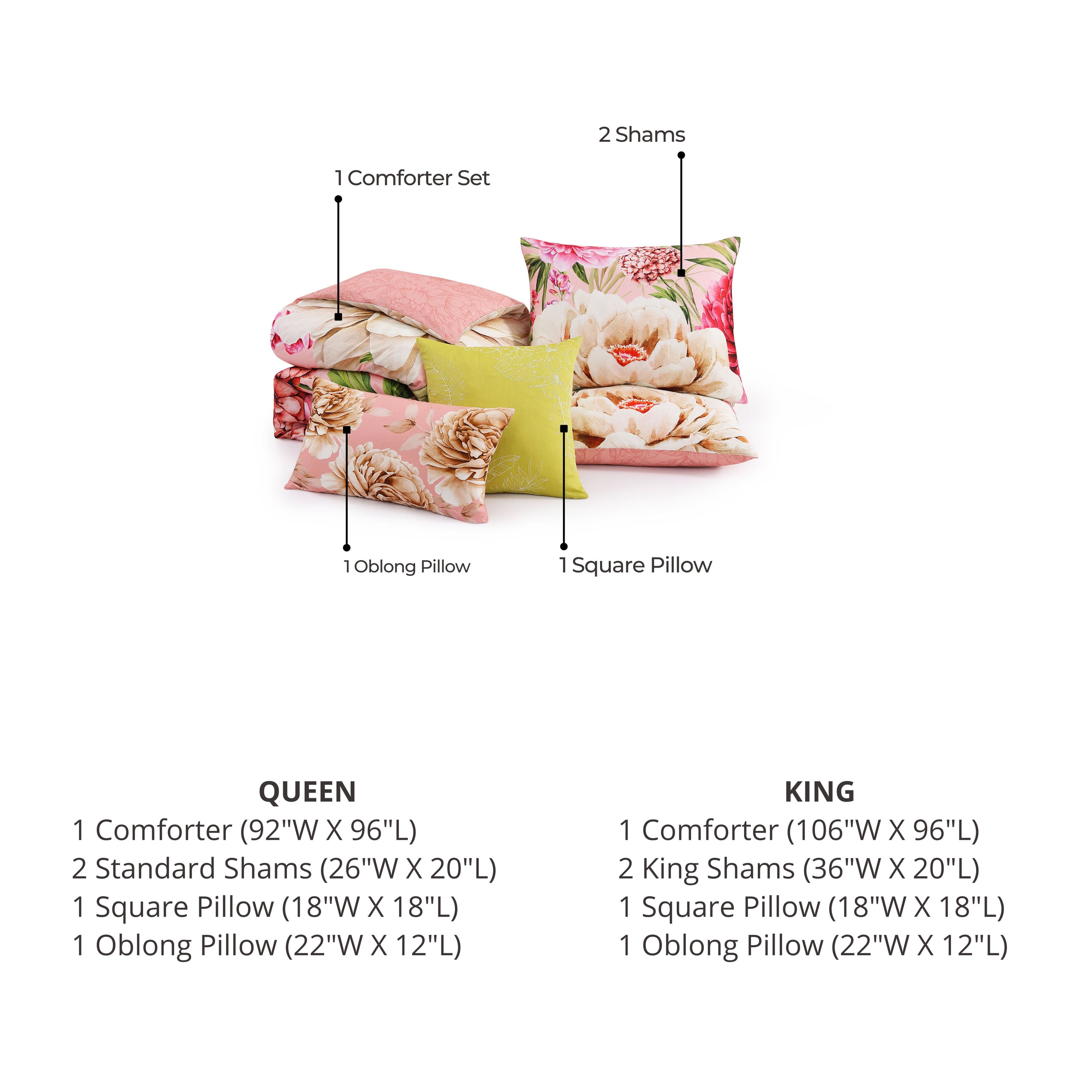 Bebejan Spring Forever 5 Piece Reversible Comforter Set