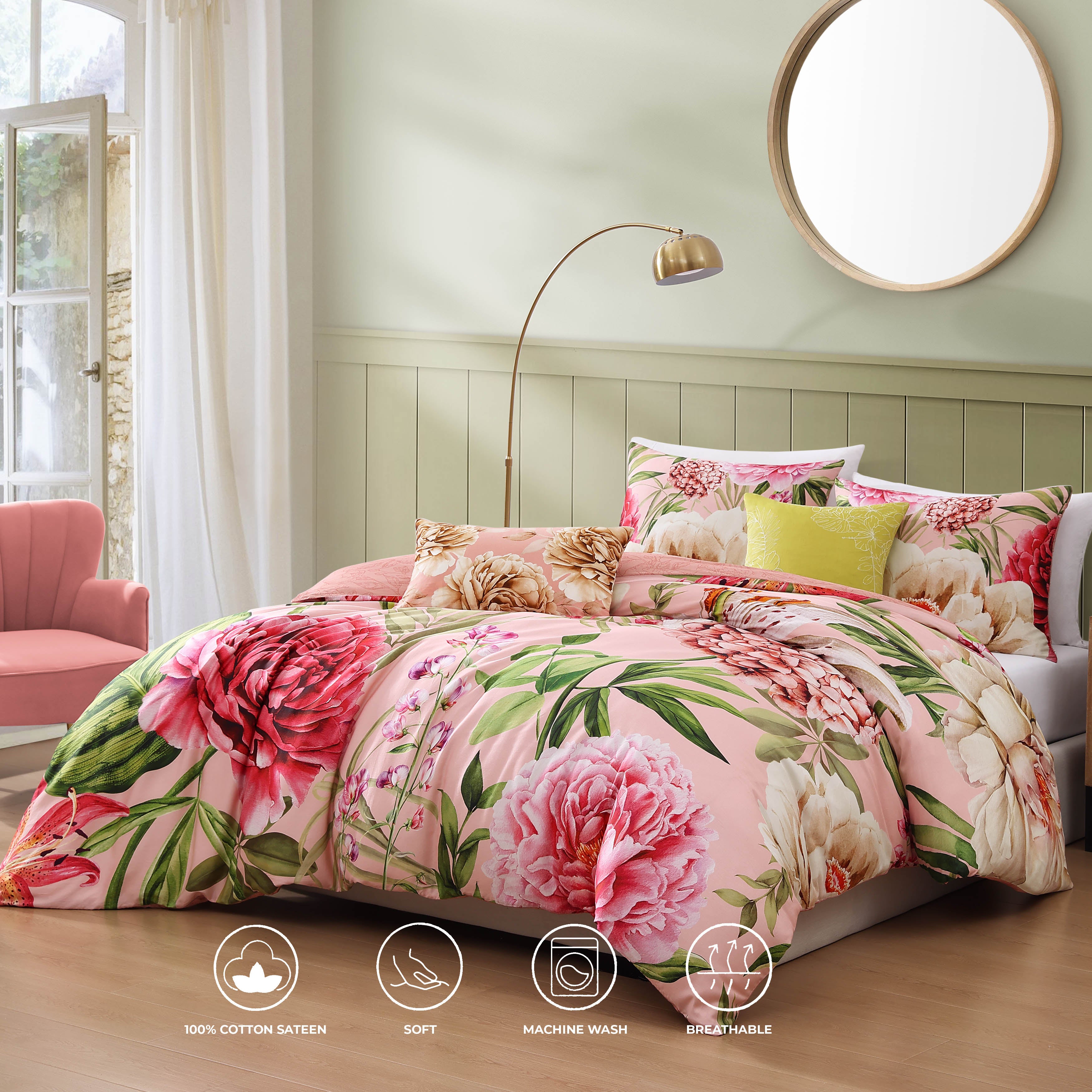 Bebejan Spring Forever 5 Piece Reversible Comforter Set