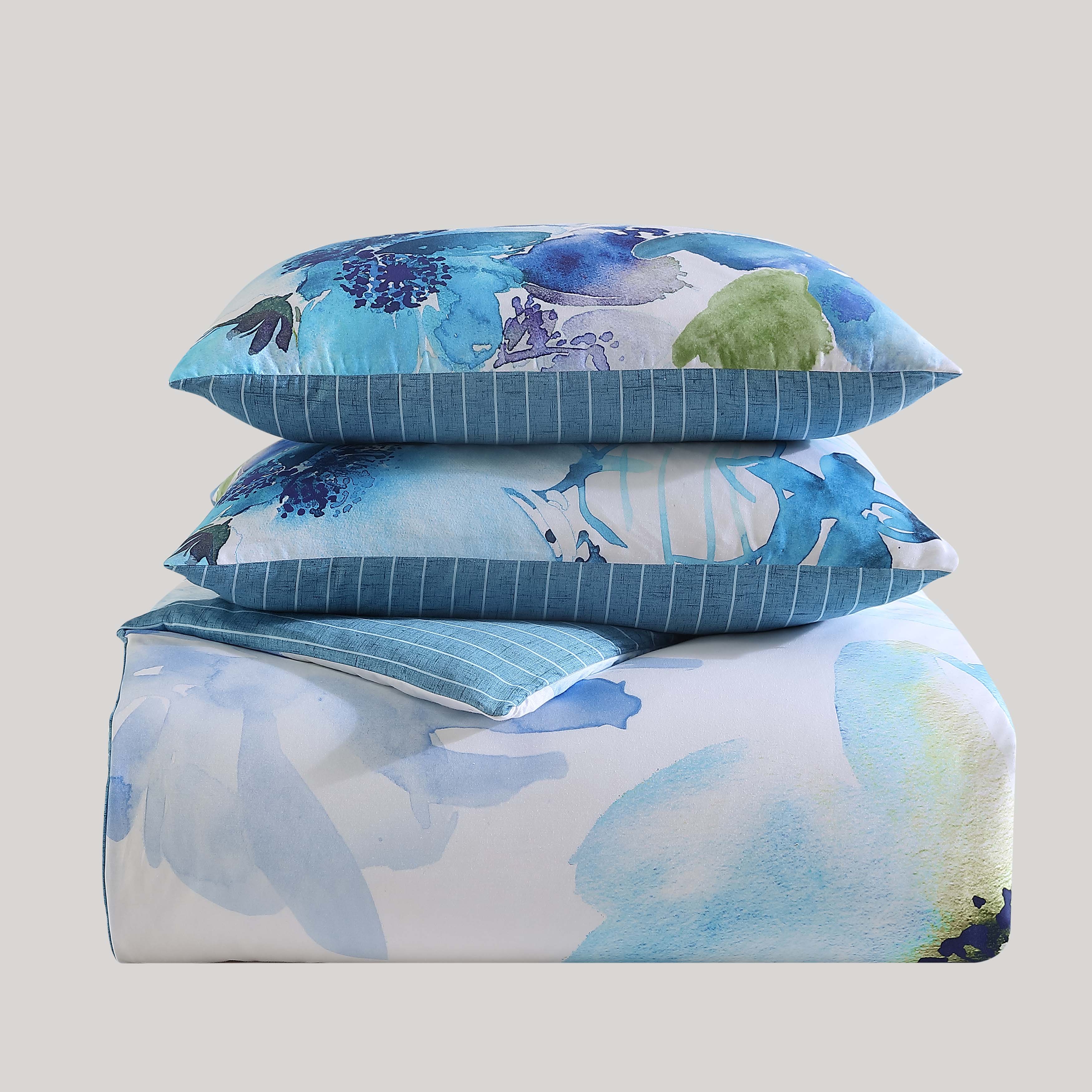 Bebejan Watercolor Blue 5 Piece Reversible Comforter Set Comforter Sets By Bebejan®