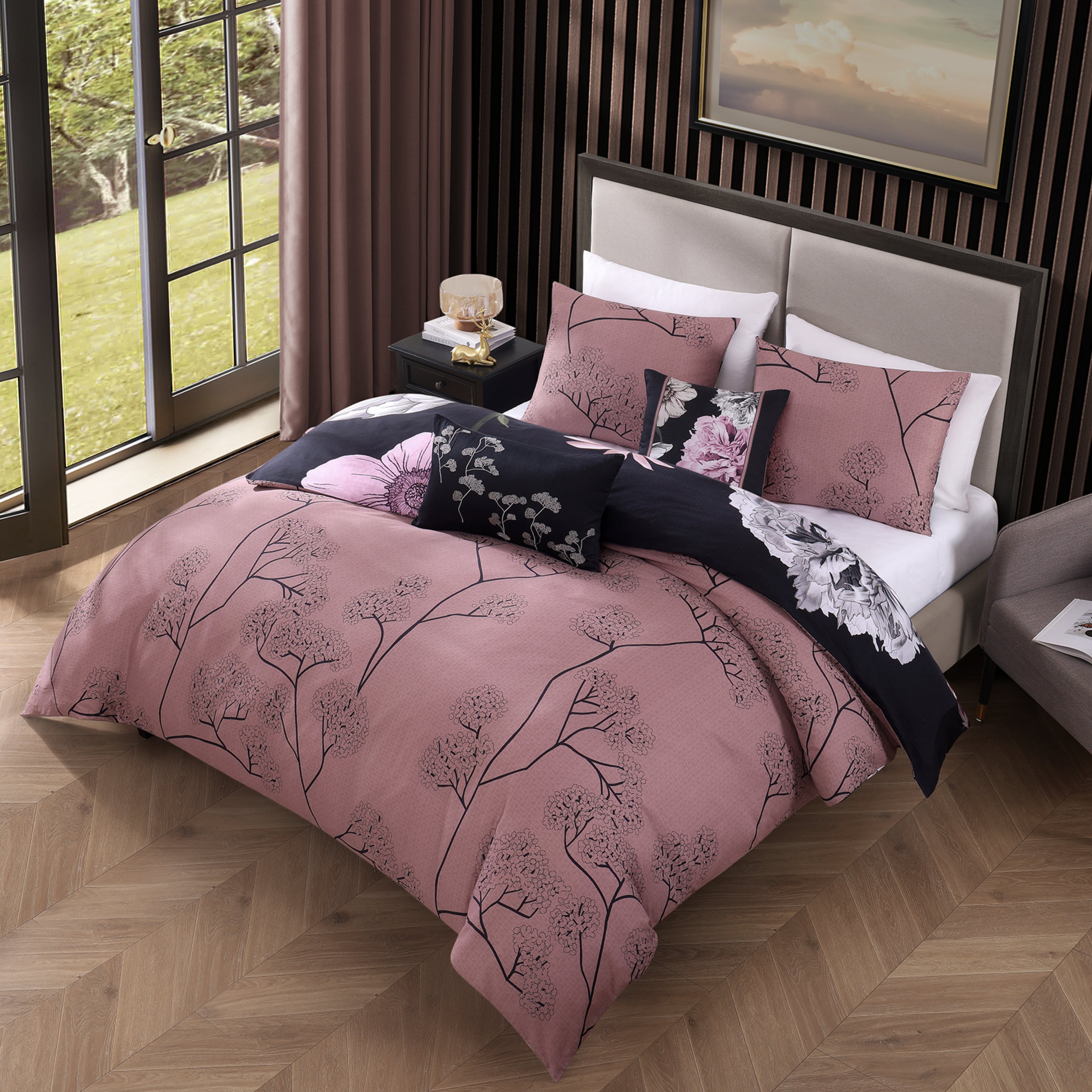 Bebejan Midnight Meadow 5 Piece Reversible Comforter Set Comforter Sets By Bebejan®