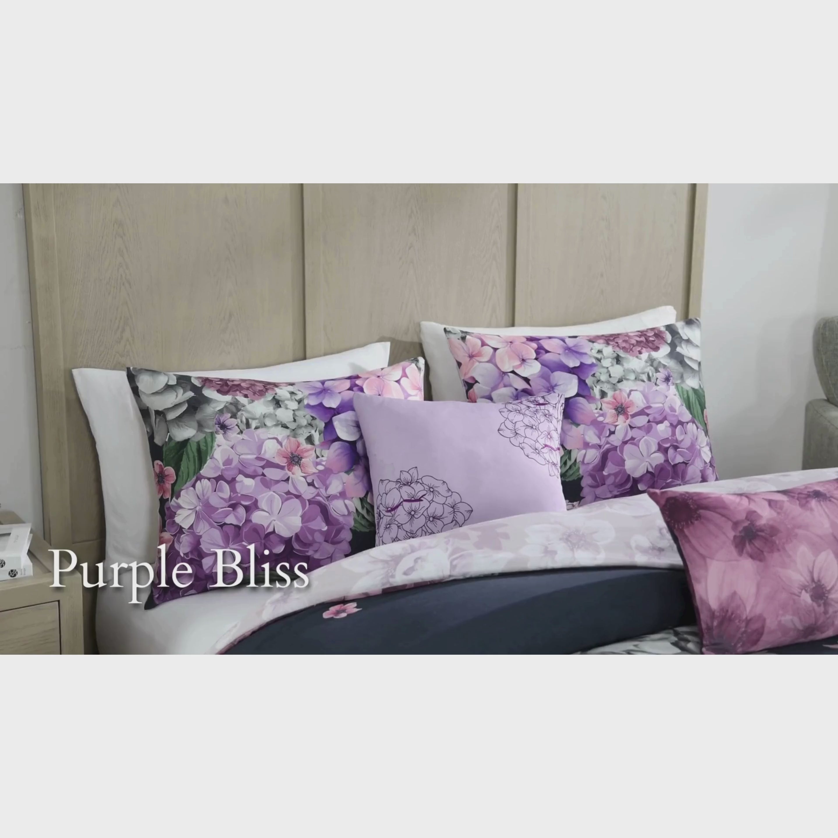Bebejan Purple Bliss 5 Piece Reversible Comforter Set