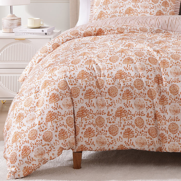 BebeTeen Clay Trees Reversible Comforter Set