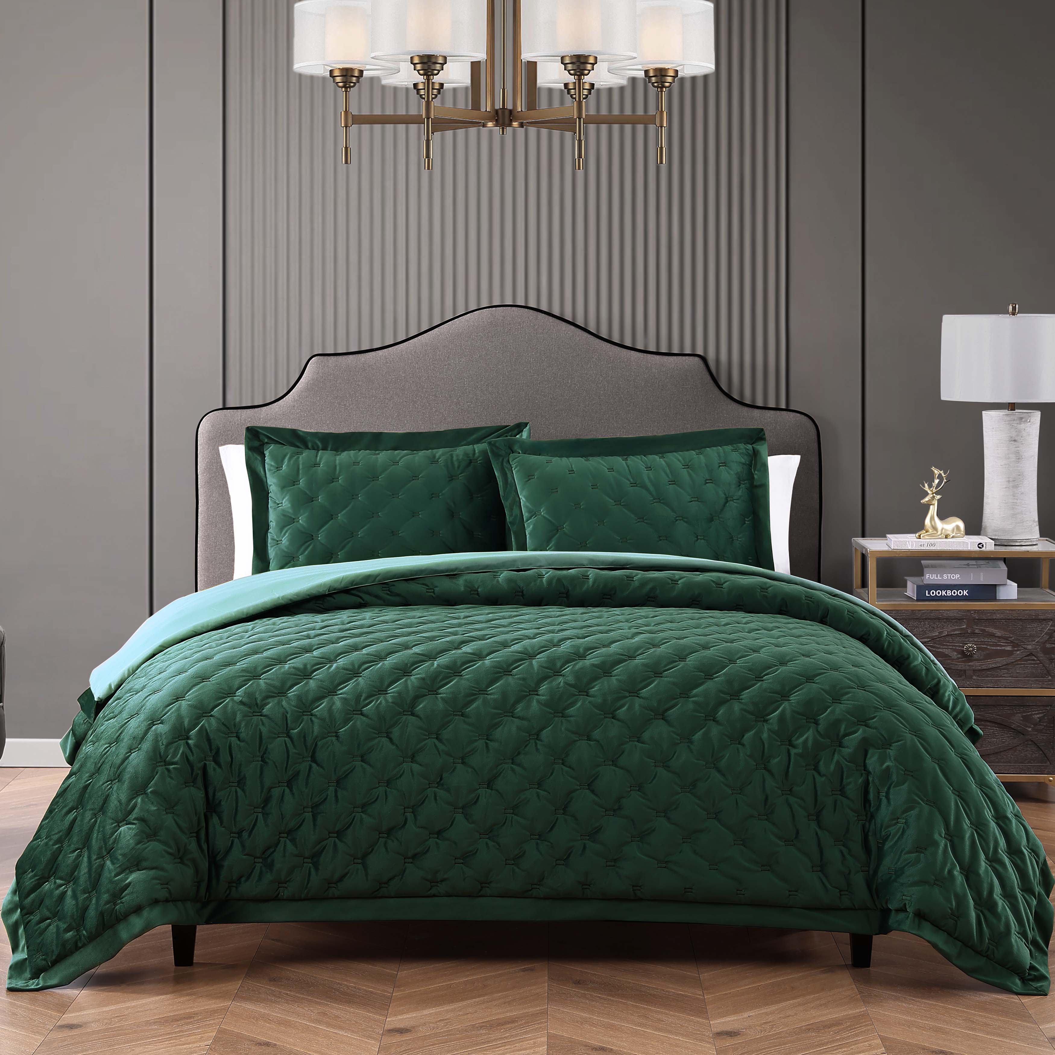 Bebejan 3 Piece Velvet Comforter Set Comforter Sets By Bebejan®