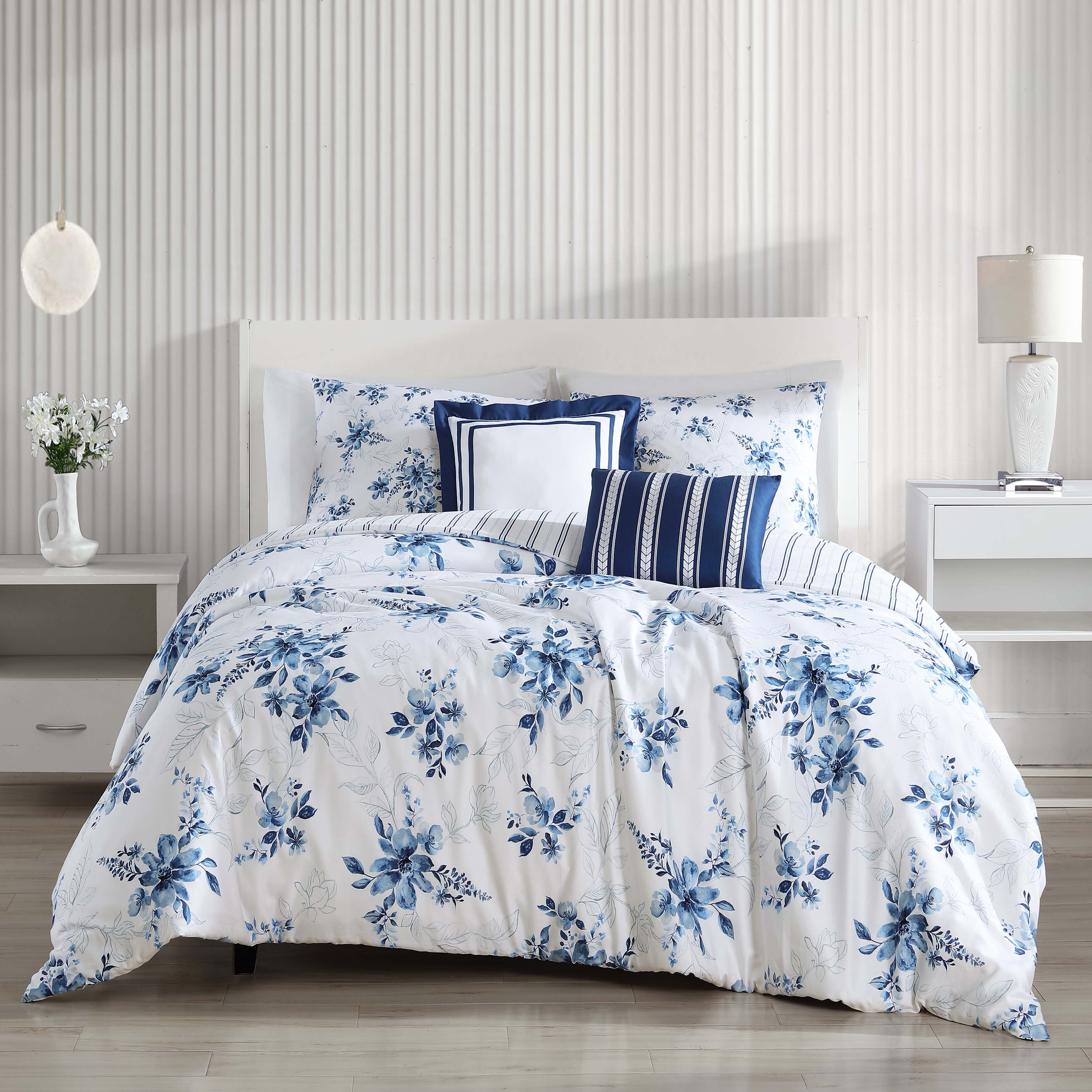 Bebejan Blue Art 5 Piece Reversible Comforter Set Comforter Sets By Bebejan®