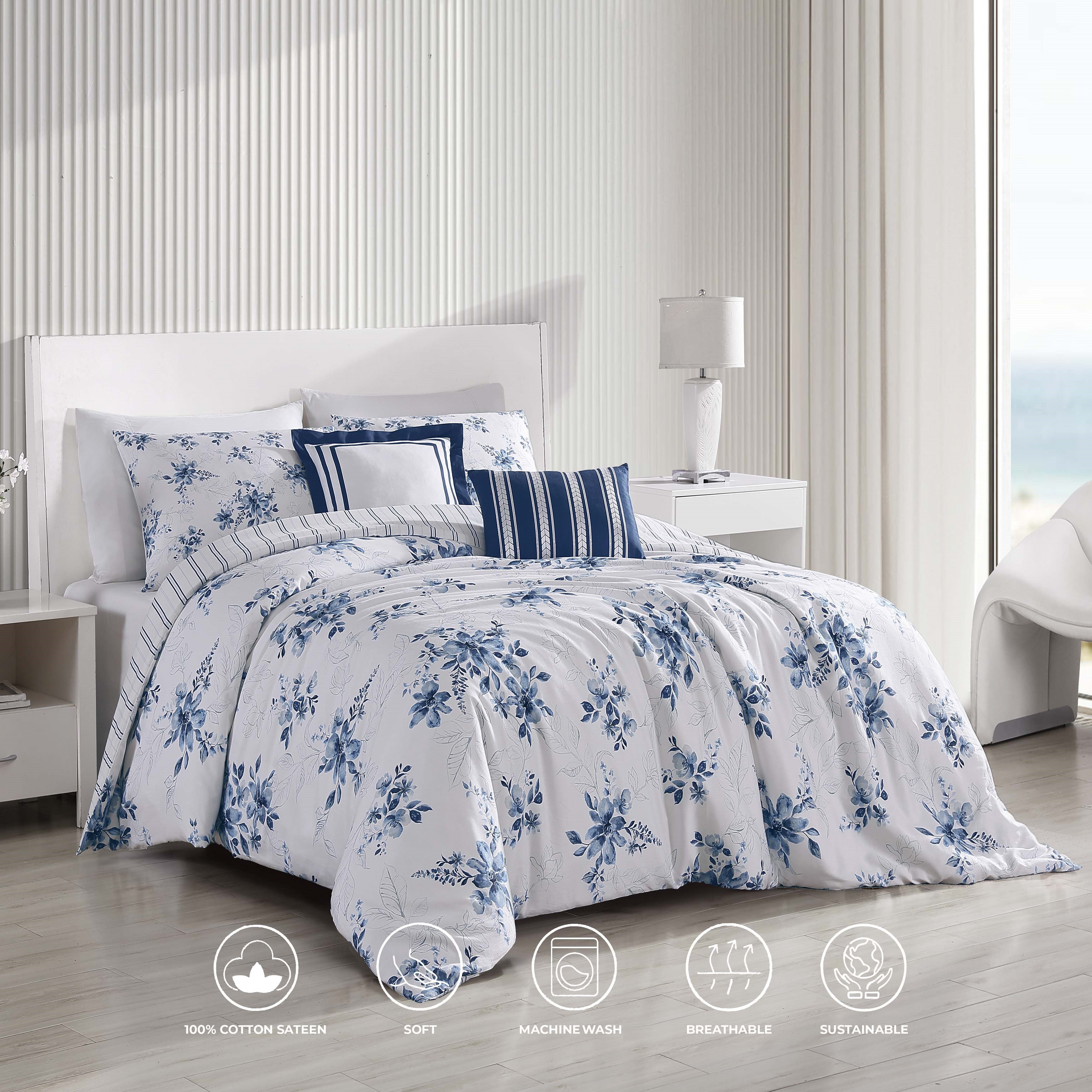 Bebejan Blue Art 5 Piece Reversible Comforter Set Comforter Sets By Bebejan®