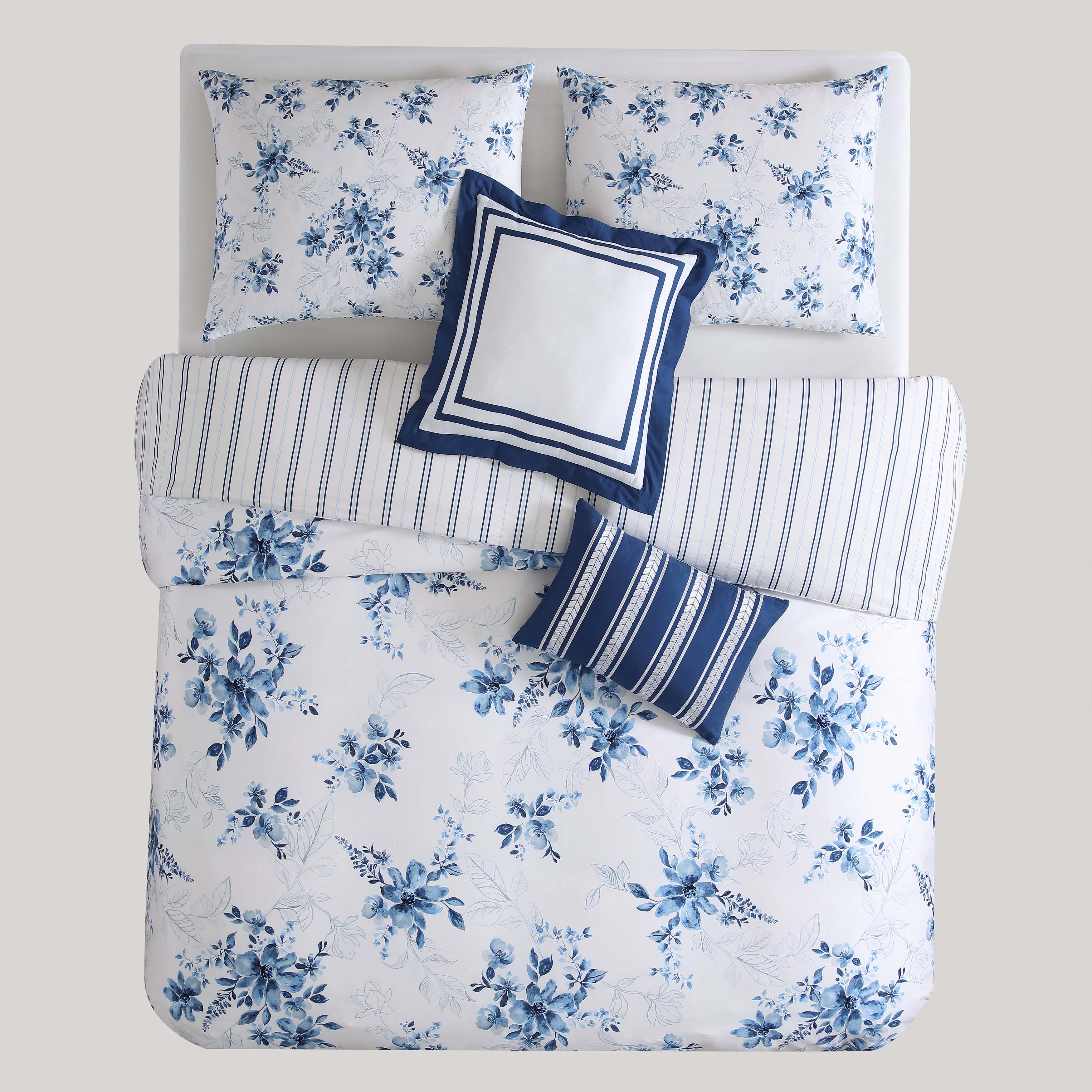 Bebejan Blue Art 5 Piece Reversible Comforter Set Comforter Sets By Bebejan®