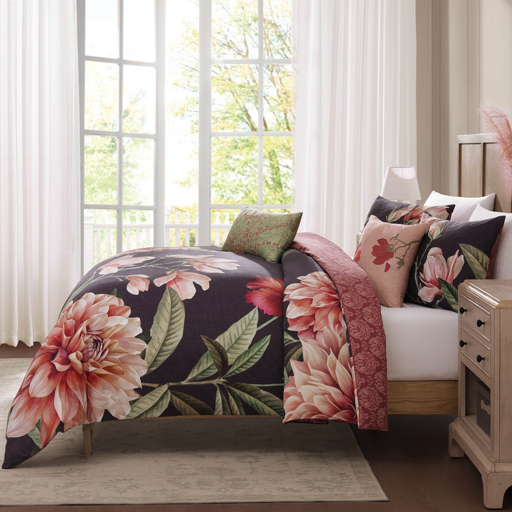 Bebejan Blush Serenade 5 Piece Reversible Comforter Set