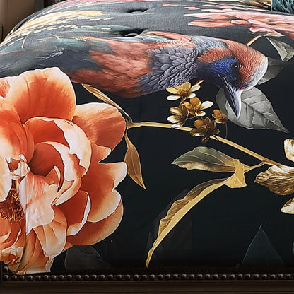 Bebejan Botanical Birds 5 Piece Reversible Comforter Set