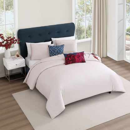 Bebejan Burgundy Branches 5 Piece Reversible Comforter Set
