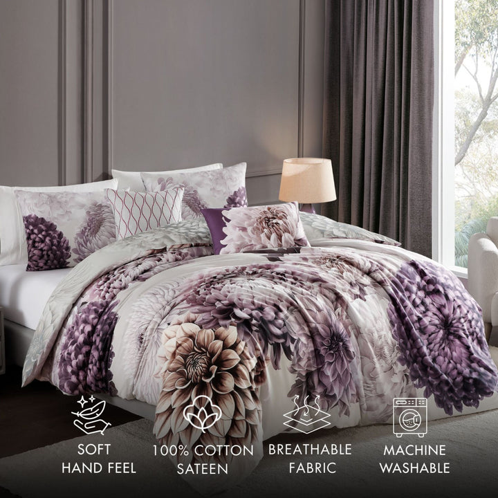 Bebejan Dahlia 5 Piece Reversible Comforter Set