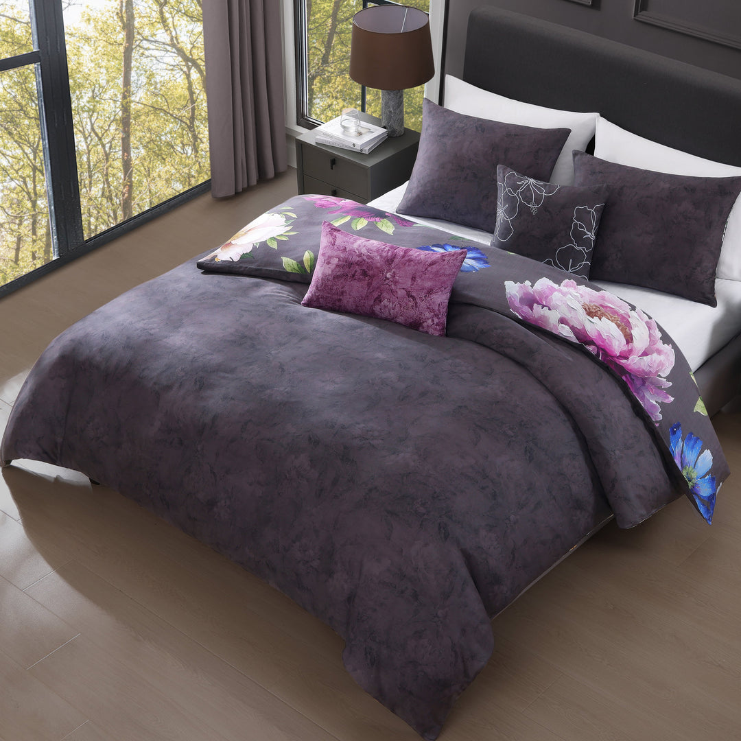 Bebejan Elegant Blossoms 5 Piece Reversible Comforter Set Comforter Sets By Bebejan®