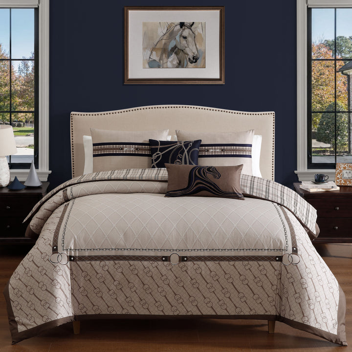 Bebejan Equestrian 5 Piece Reversible Comforter Set